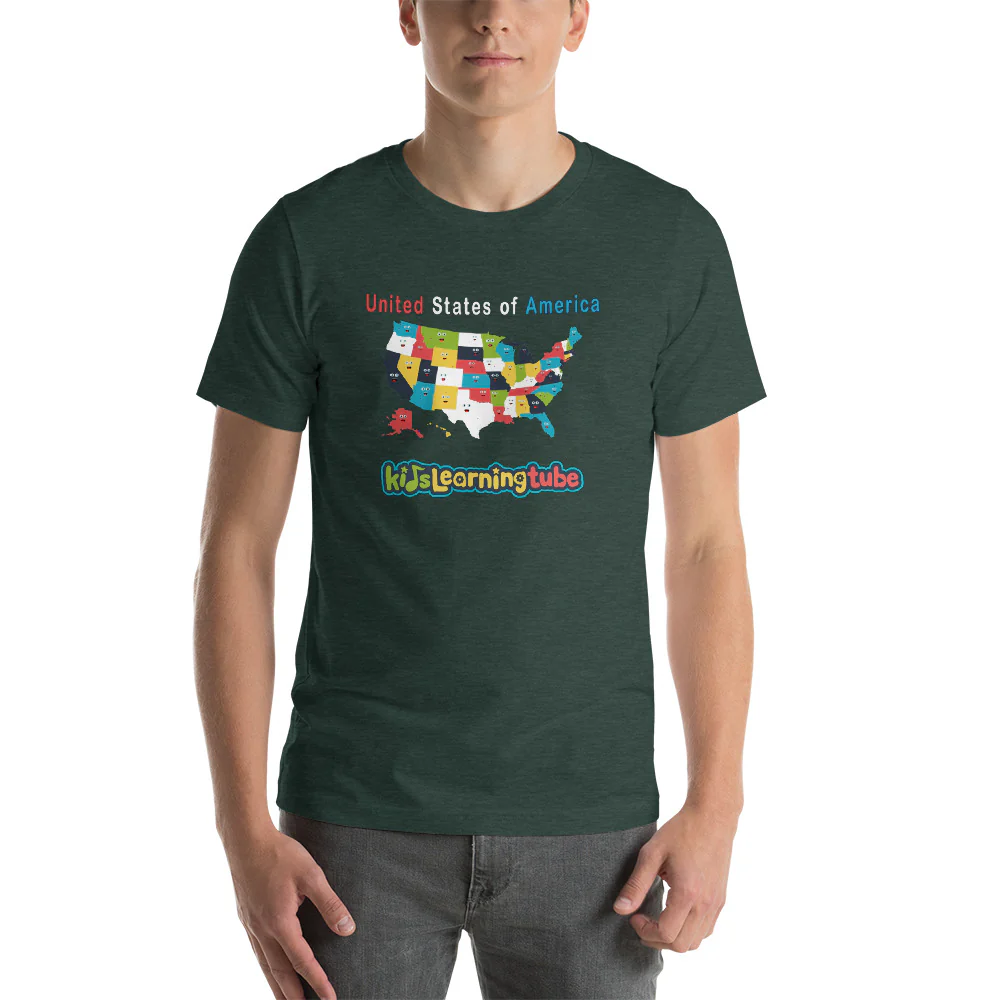 50 States-Short-Sleeve Unisex T-Shirt - Image 2