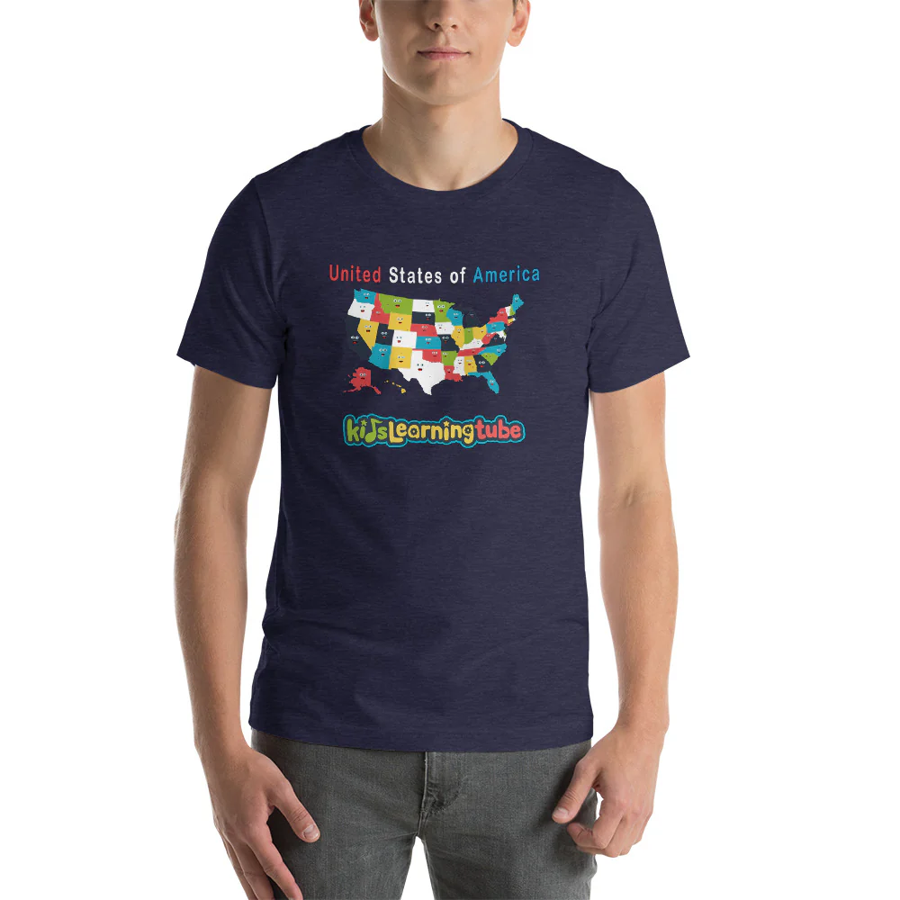 50 States-Short-Sleeve Unisex T-Shirt - Image 3