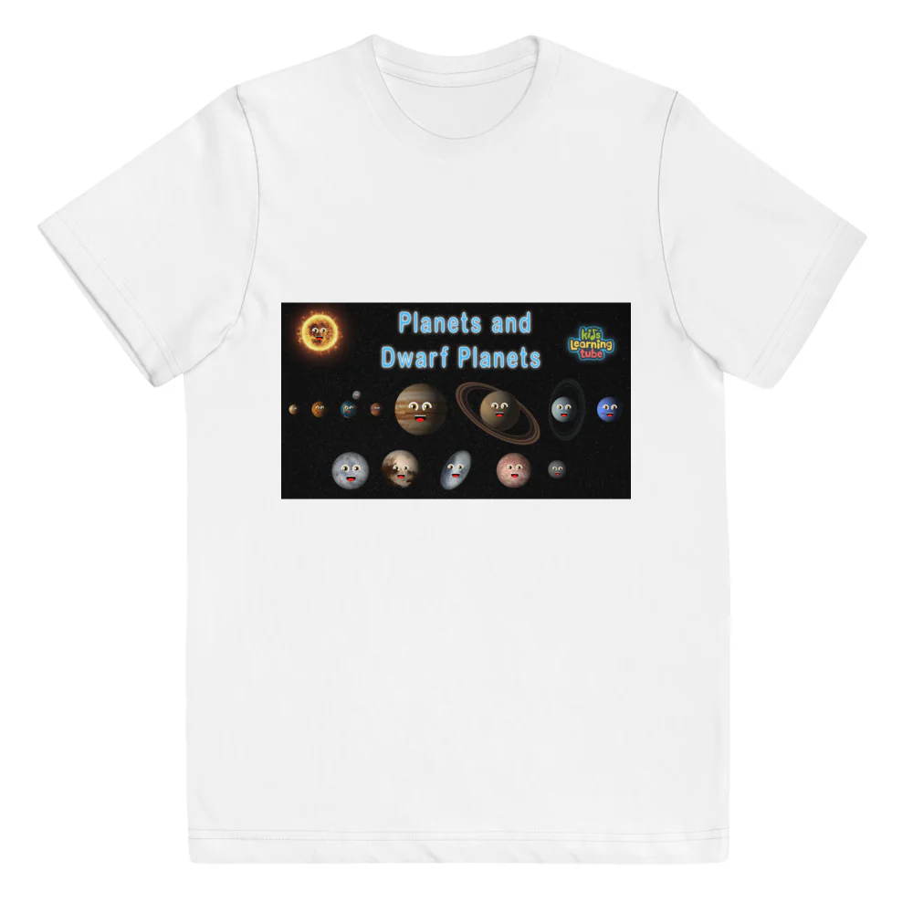 8 Planets and 5 Dwarf Planets - Youth jersey t-shirt