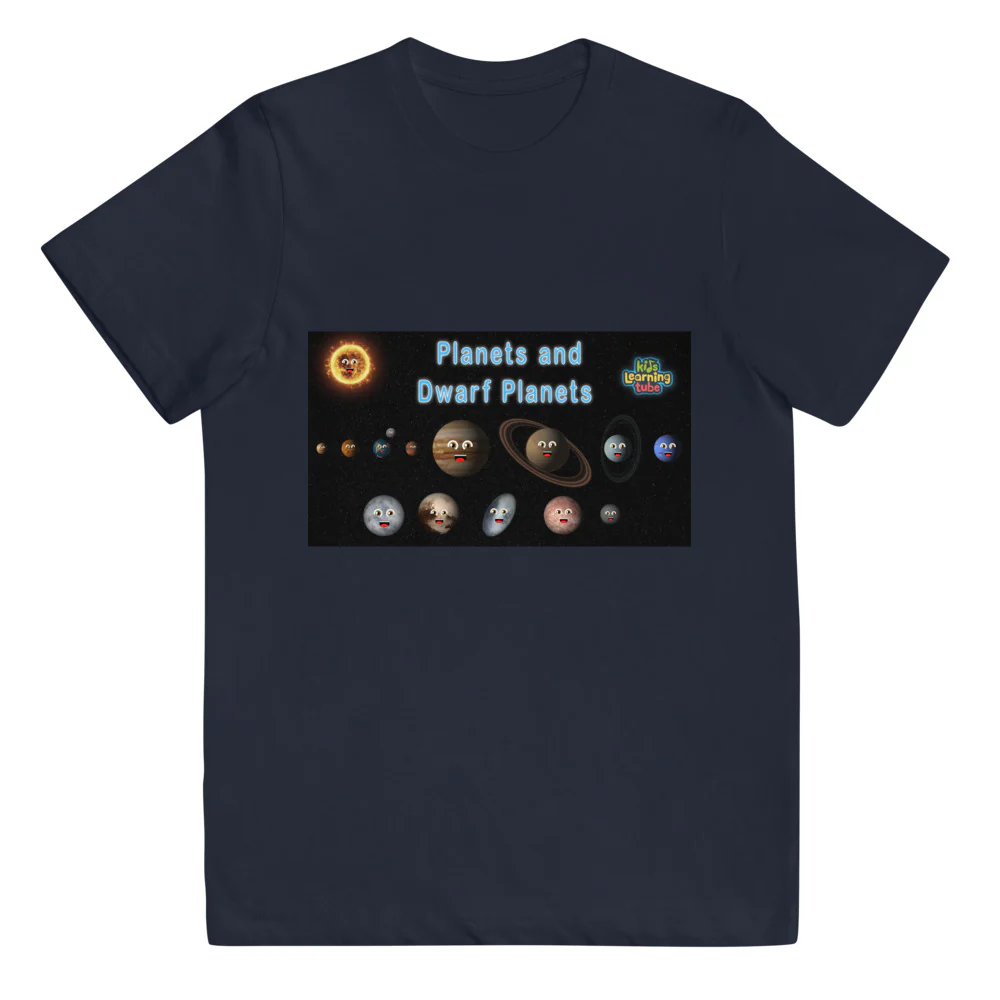 8 Planets and 5 Dwarf Planets - Youth jersey t-shirt - Image 3