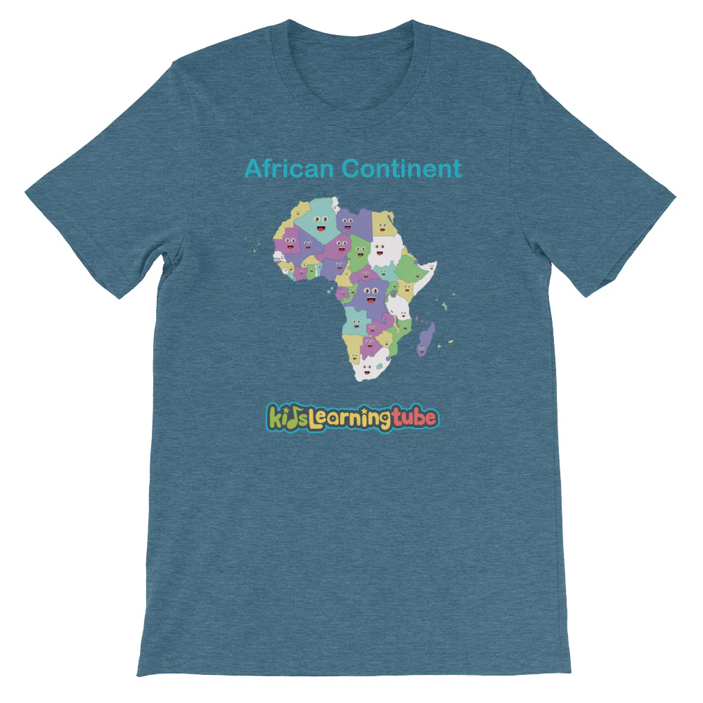 'African Continent' Adult Unisex Short Sleeve T-Shirt - Image 3