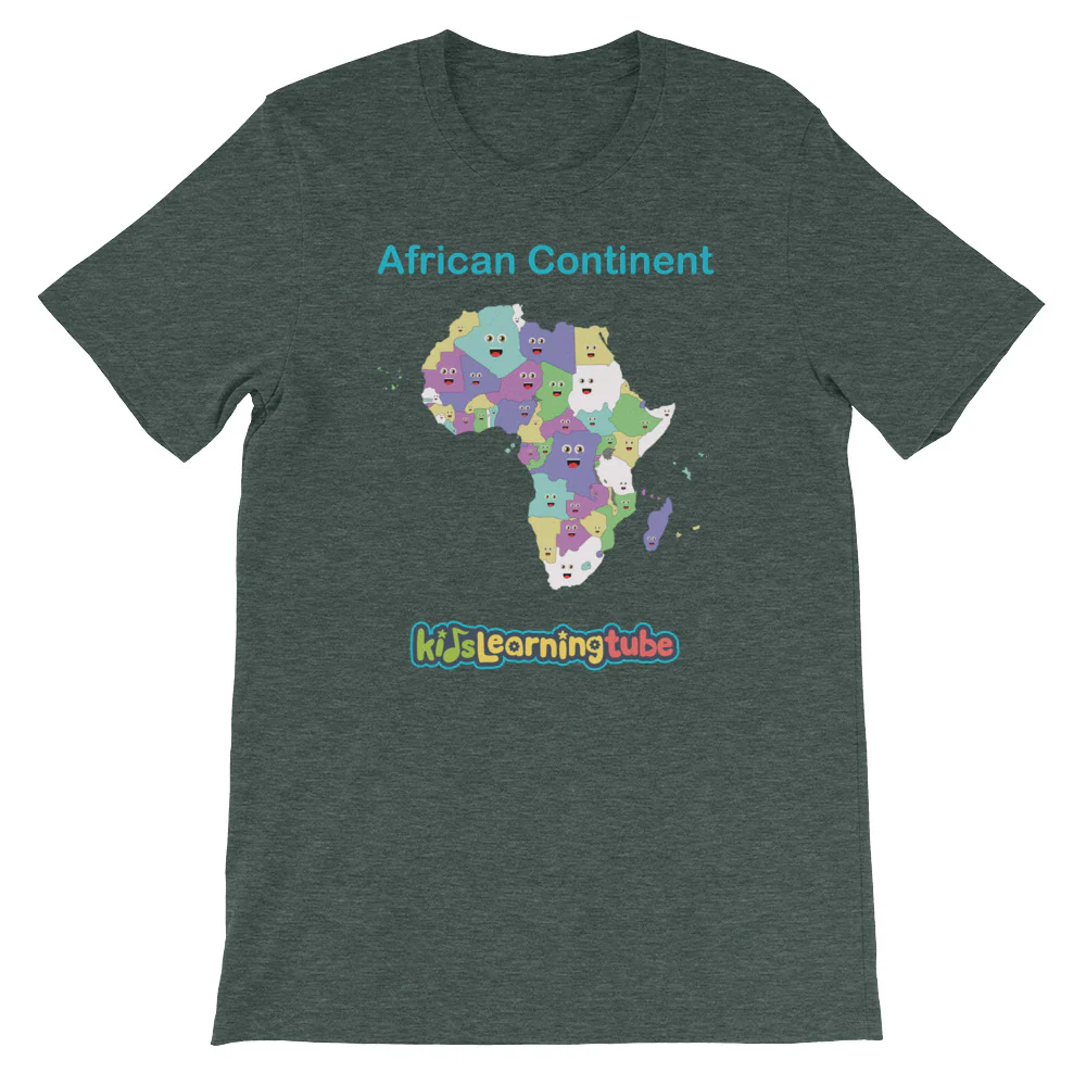 'African Continent' Adult Unisex Short Sleeve T-Shirt - Image 4