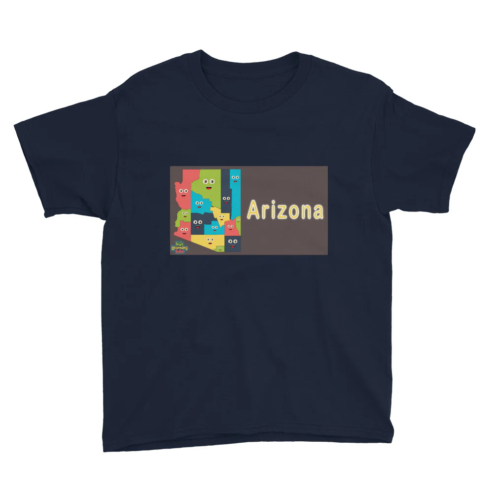 Arizona - Youth Short Sleeve T-Shirt - Image 3