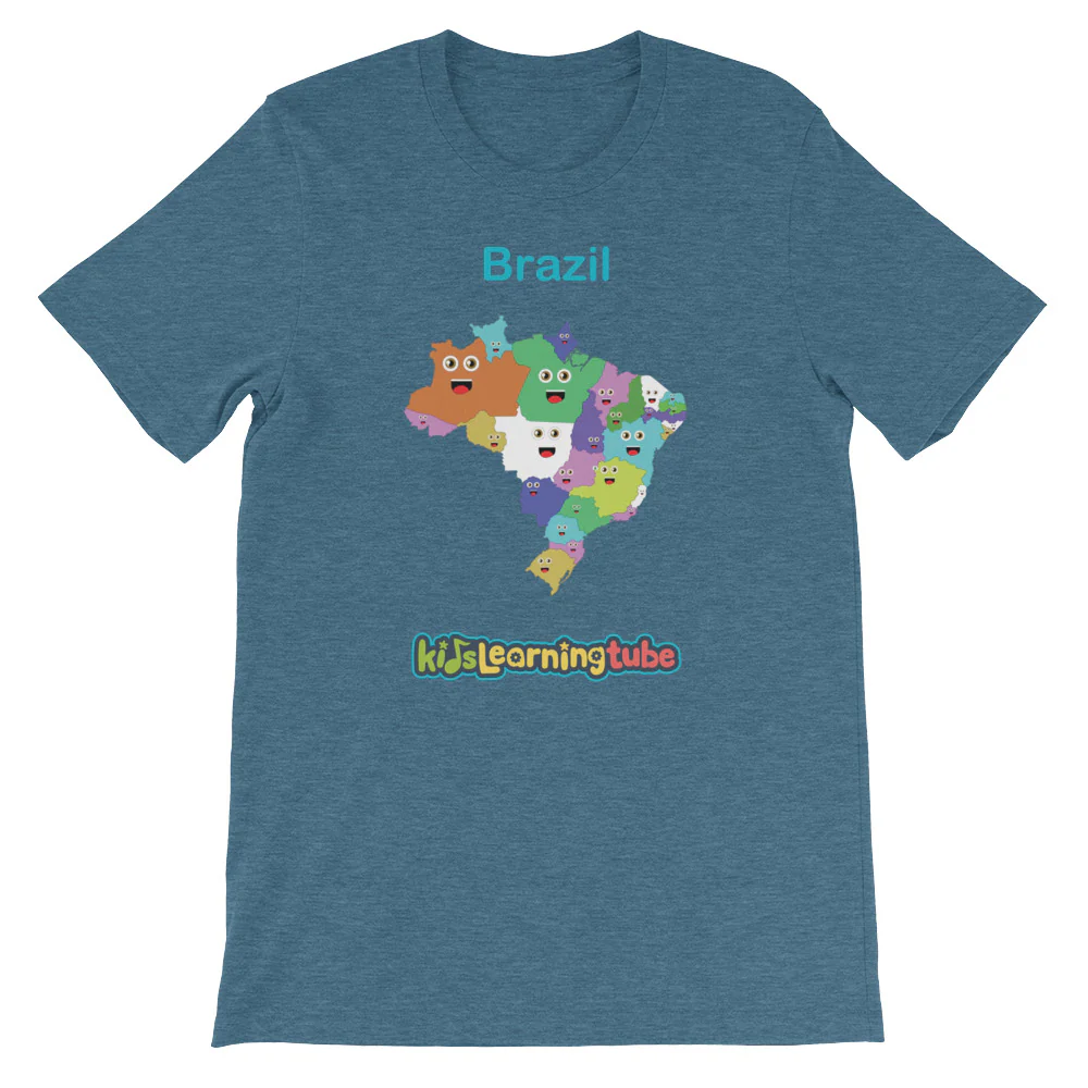 'Brazil' Adult Unisex Short Sleeve T-Shirt - Image 3