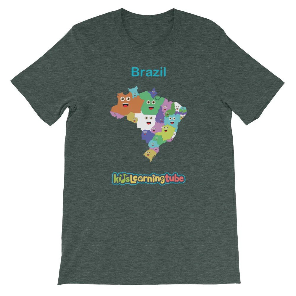 'Brazil' Adult Unisex Short Sleeve T-Shirt - Image 4