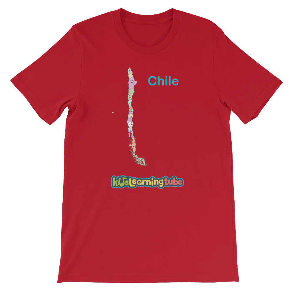 'Chile' Adult Unisex short sleeve t-shirt - Image 13