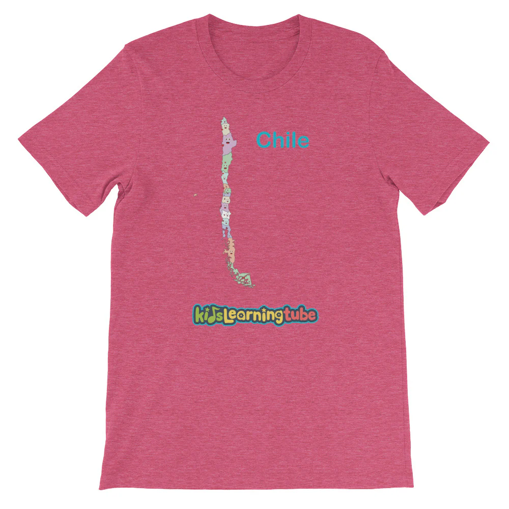 'Chile' Adult Unisex short sleeve t-shirt - Image 14