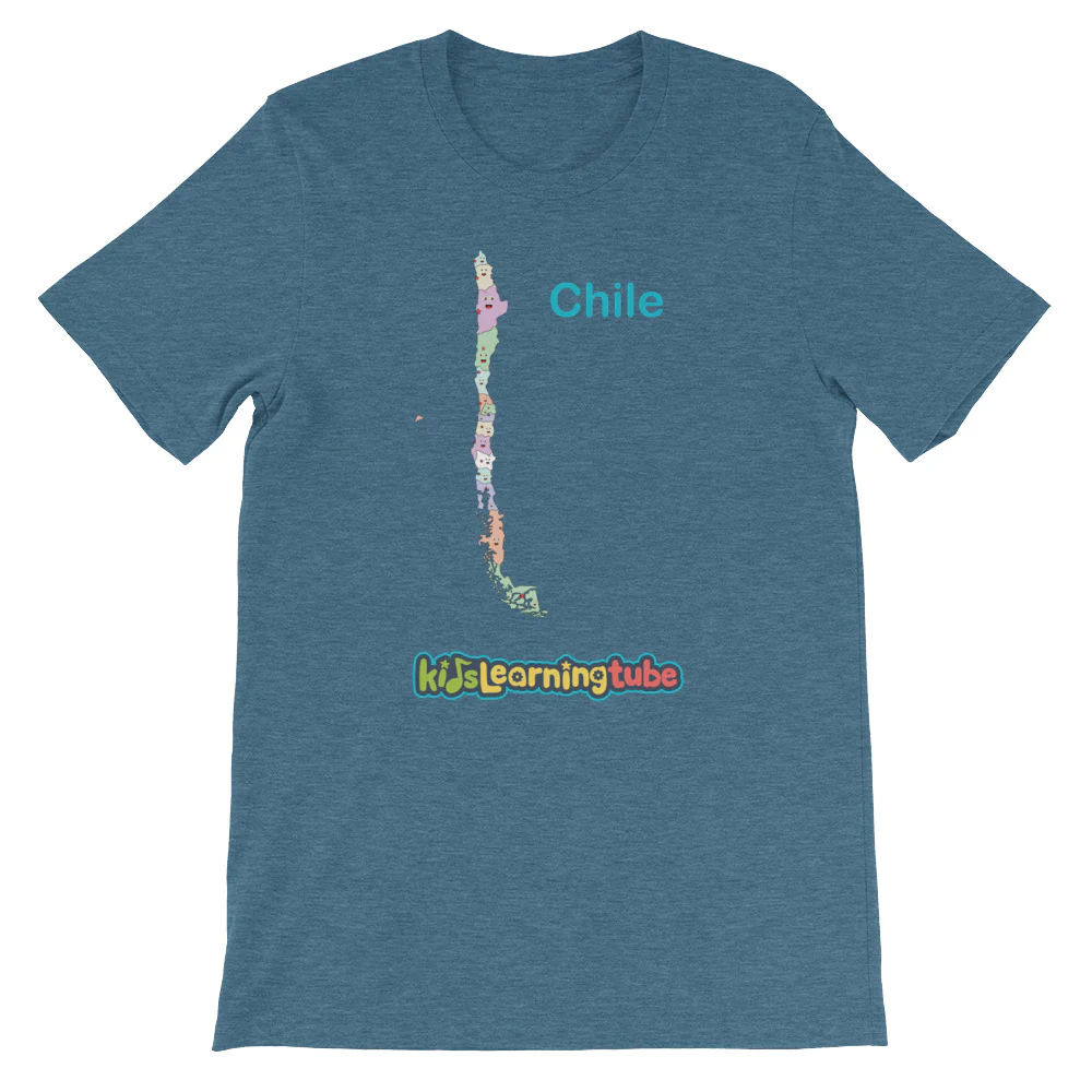 'Chile' Adult Unisex short sleeve t-shirt - Image 3