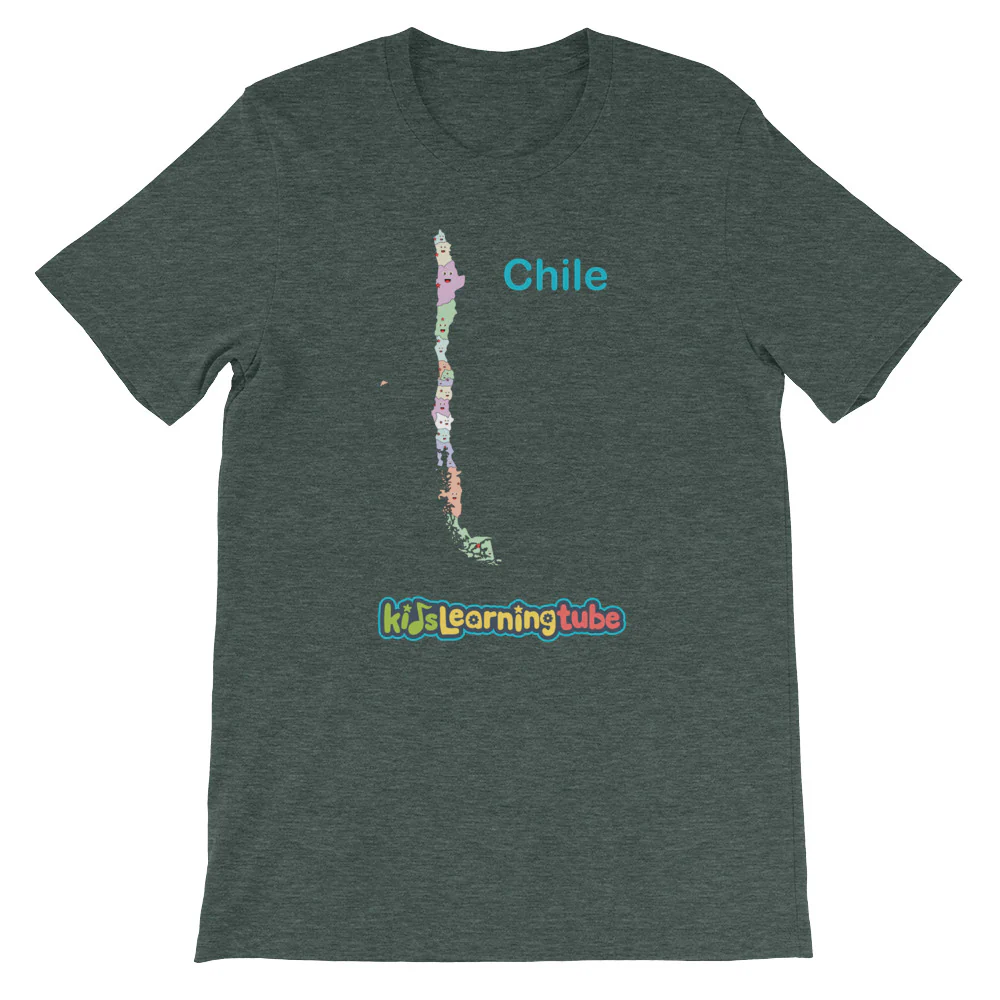 'Chile' Adult Unisex short sleeve t-shirt - Image 4