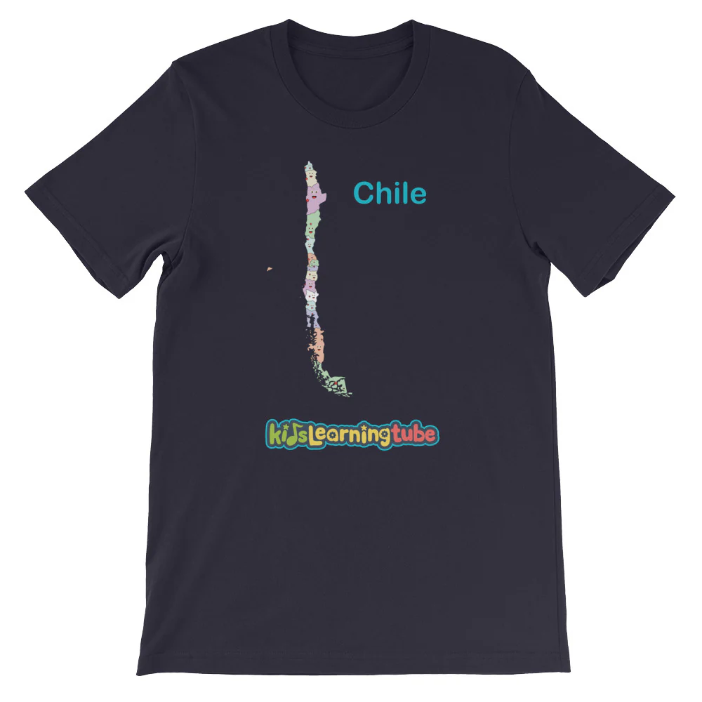 'Chile' Adult Unisex short sleeve t-shirt - Image 6