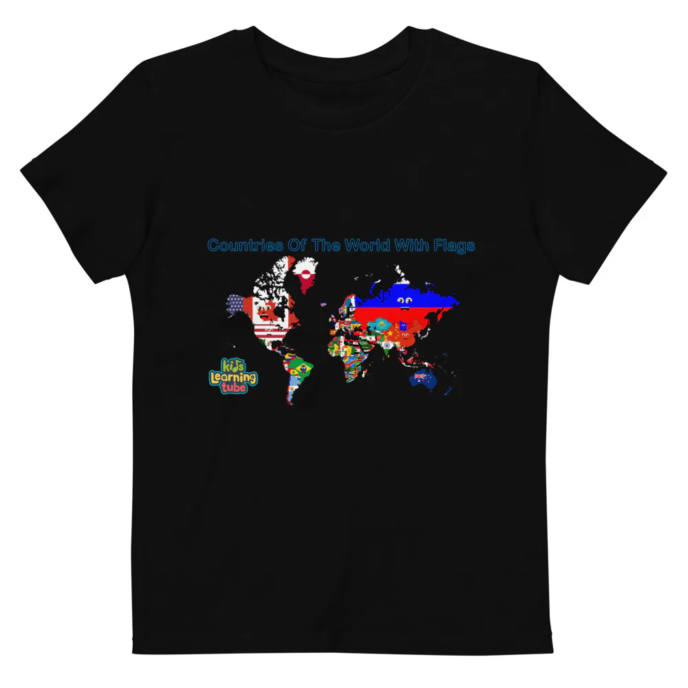 Countries of the World - Organic cotton kids t-shirt