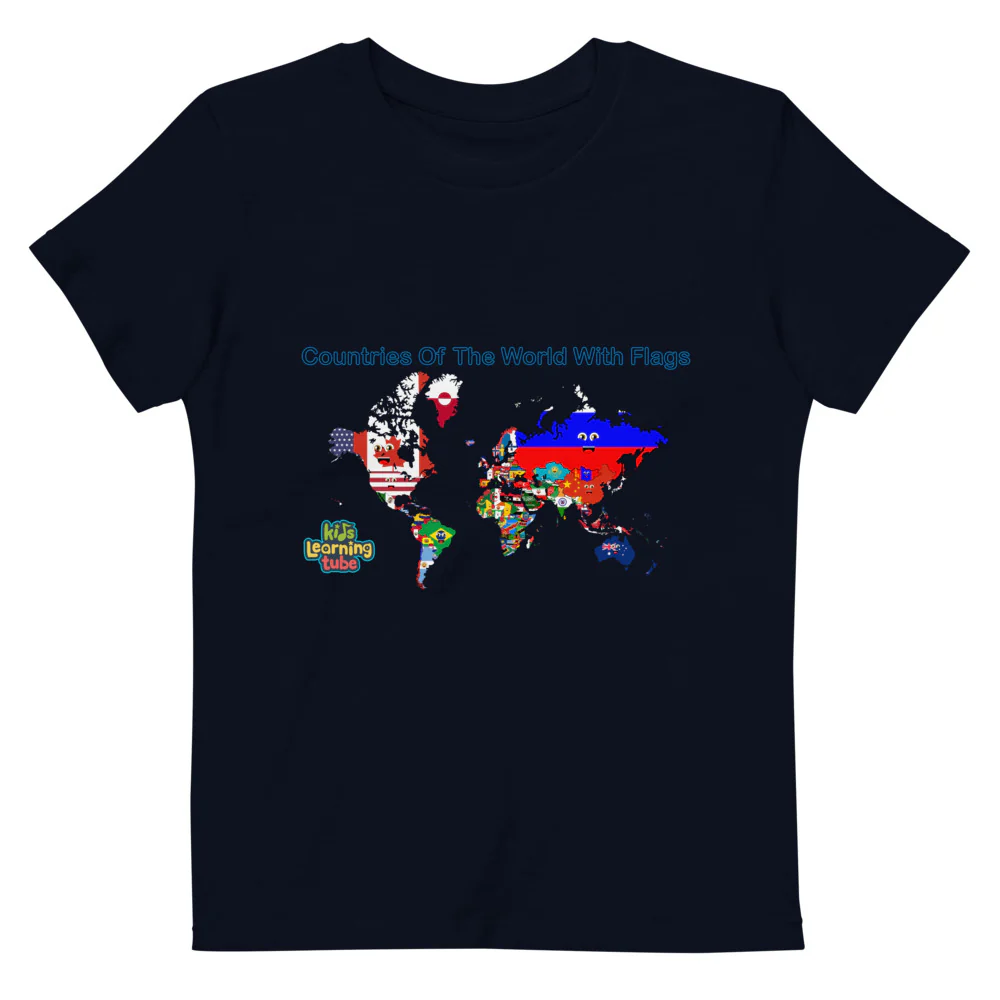 Countries of the World - Organic cotton kids t-shirt - Image 2