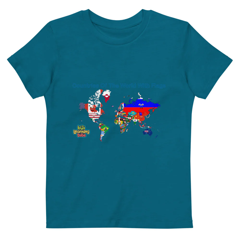 Countries of the World - Organic cotton kids t-shirt - Image 3