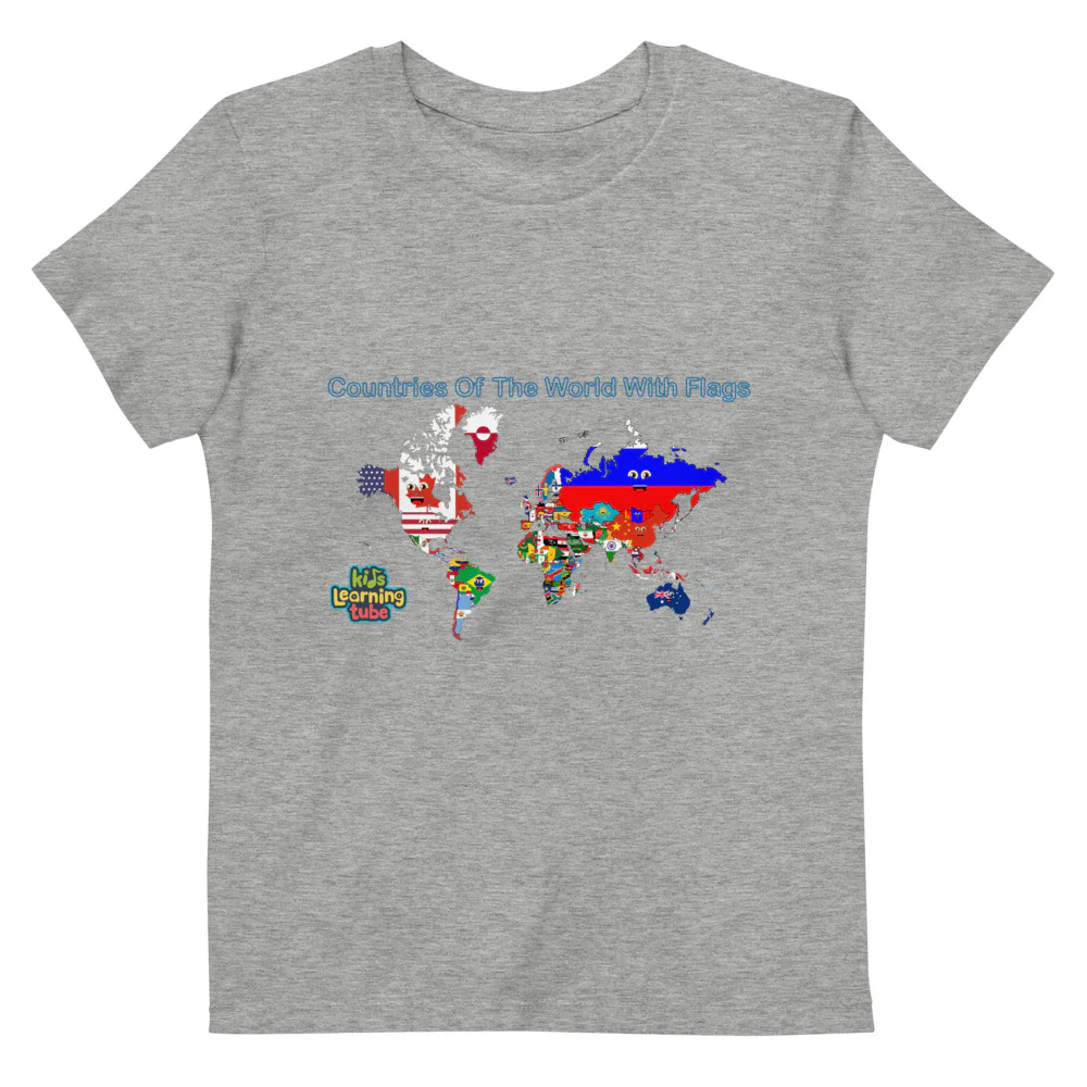 Countries of the World - Organic cotton kids t-shirt - Image 4