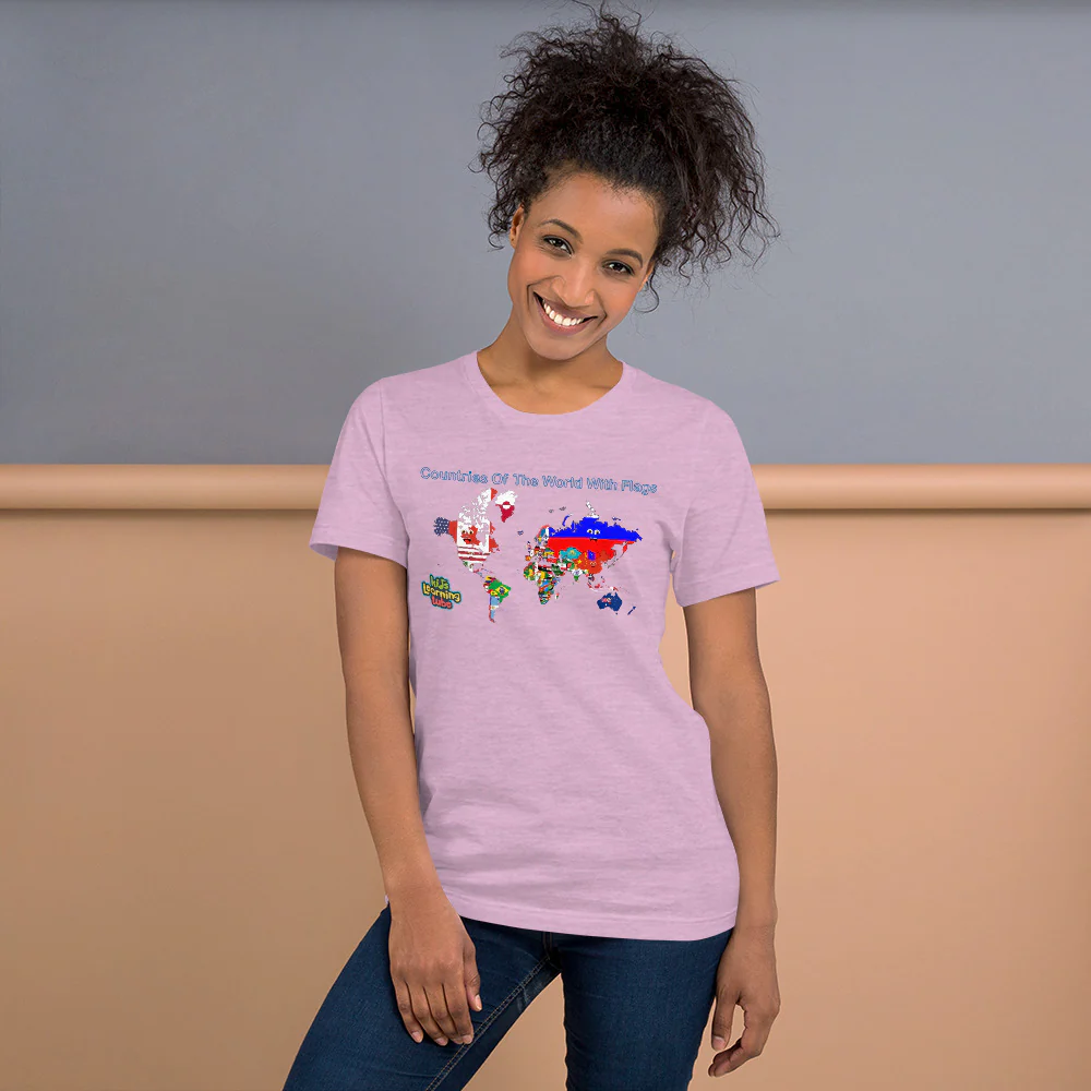Countries Of The World With Flags -Short-Sleeve Unisex T-Shirt - Image 10