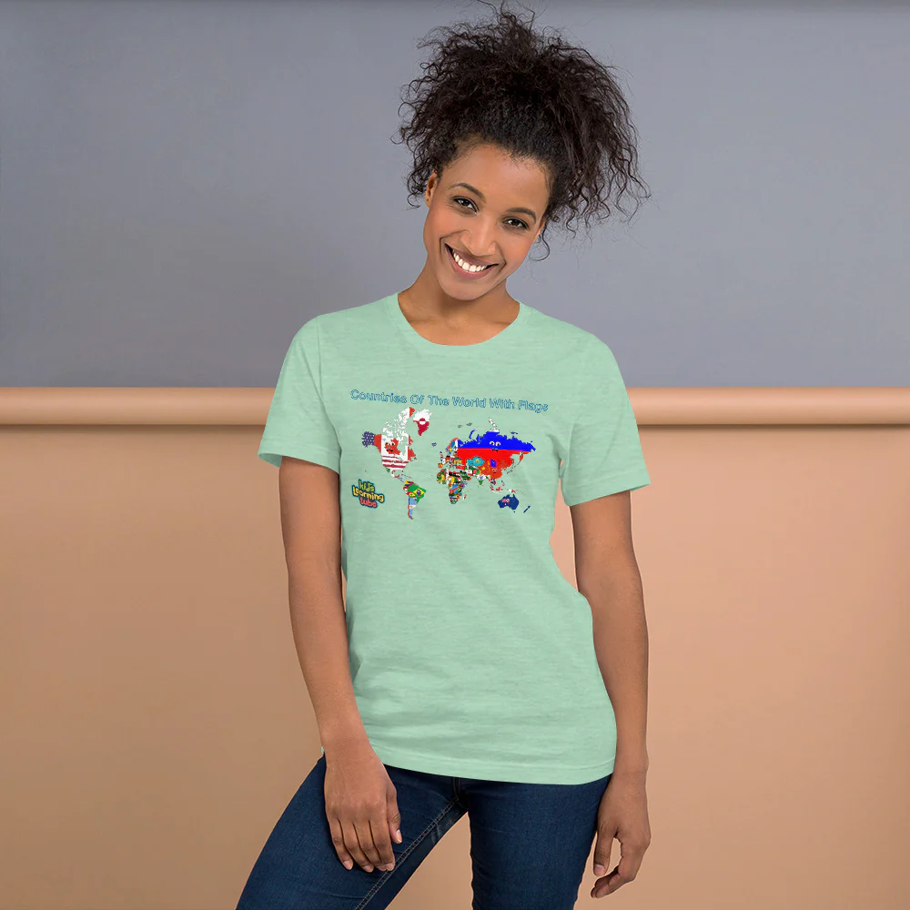 Countries Of The World With Flags -Short-Sleeve Unisex T-Shirt - Image 4