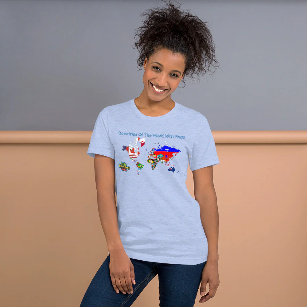 Countries Of The World With Flags -Short-Sleeve Unisex T-Shirt - Image 5