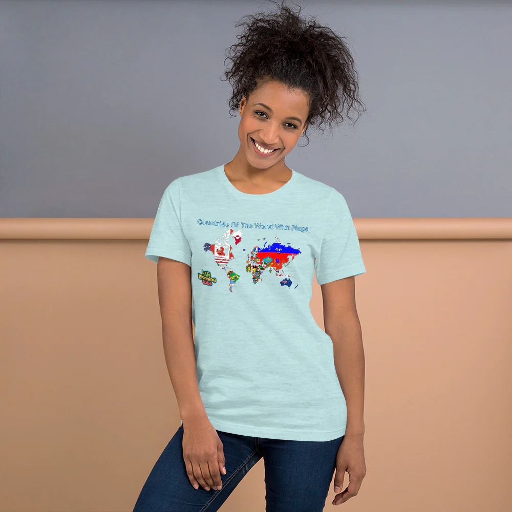 Countries Of The World With Flags -Short-Sleeve Unisex T-Shirt - Image 6