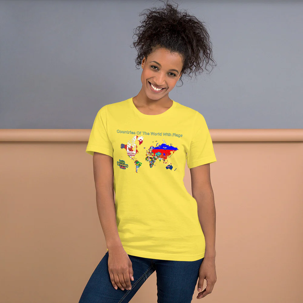 Countries Of The World With Flags -Short-Sleeve Unisex T-Shirt - Image 8