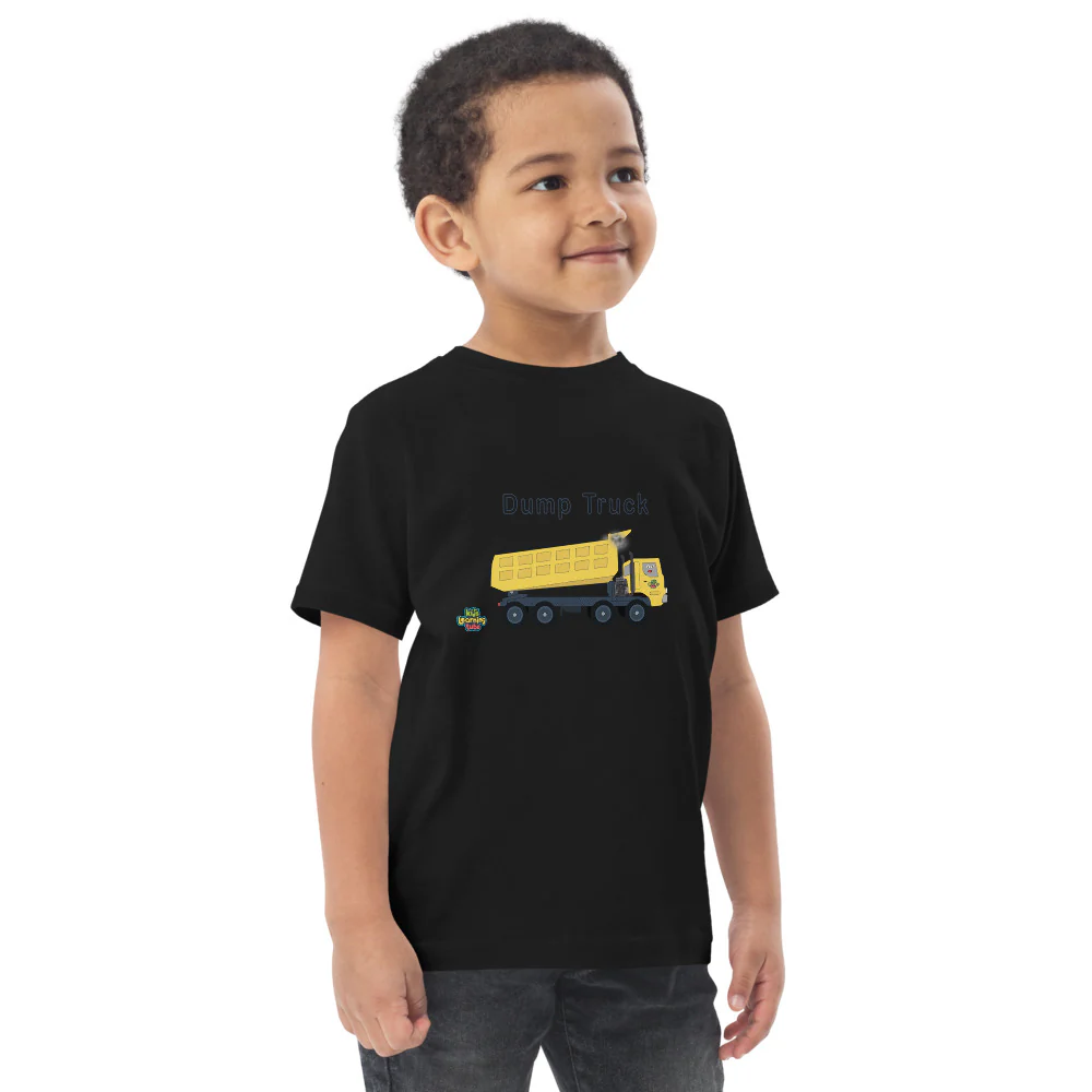 Dump Truck -Toddler jersey t-shirt - Image 2