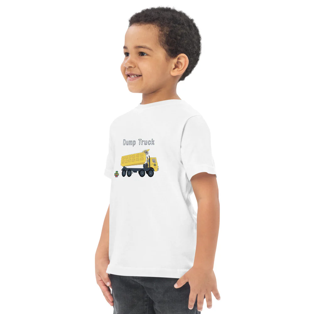 Dump Truck -Toddler jersey t-shirt - Image 23