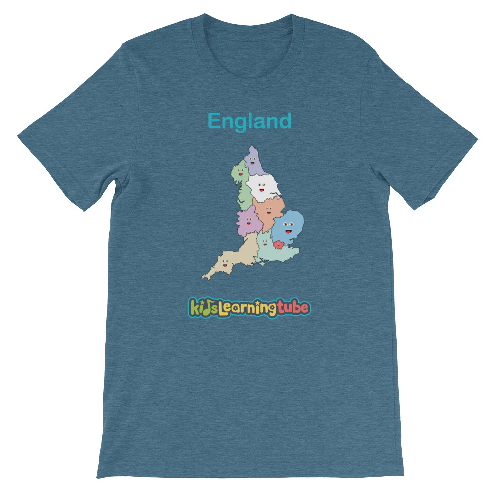 'England' Adult Unisex Short Sleeve T-Shirt - Image 3