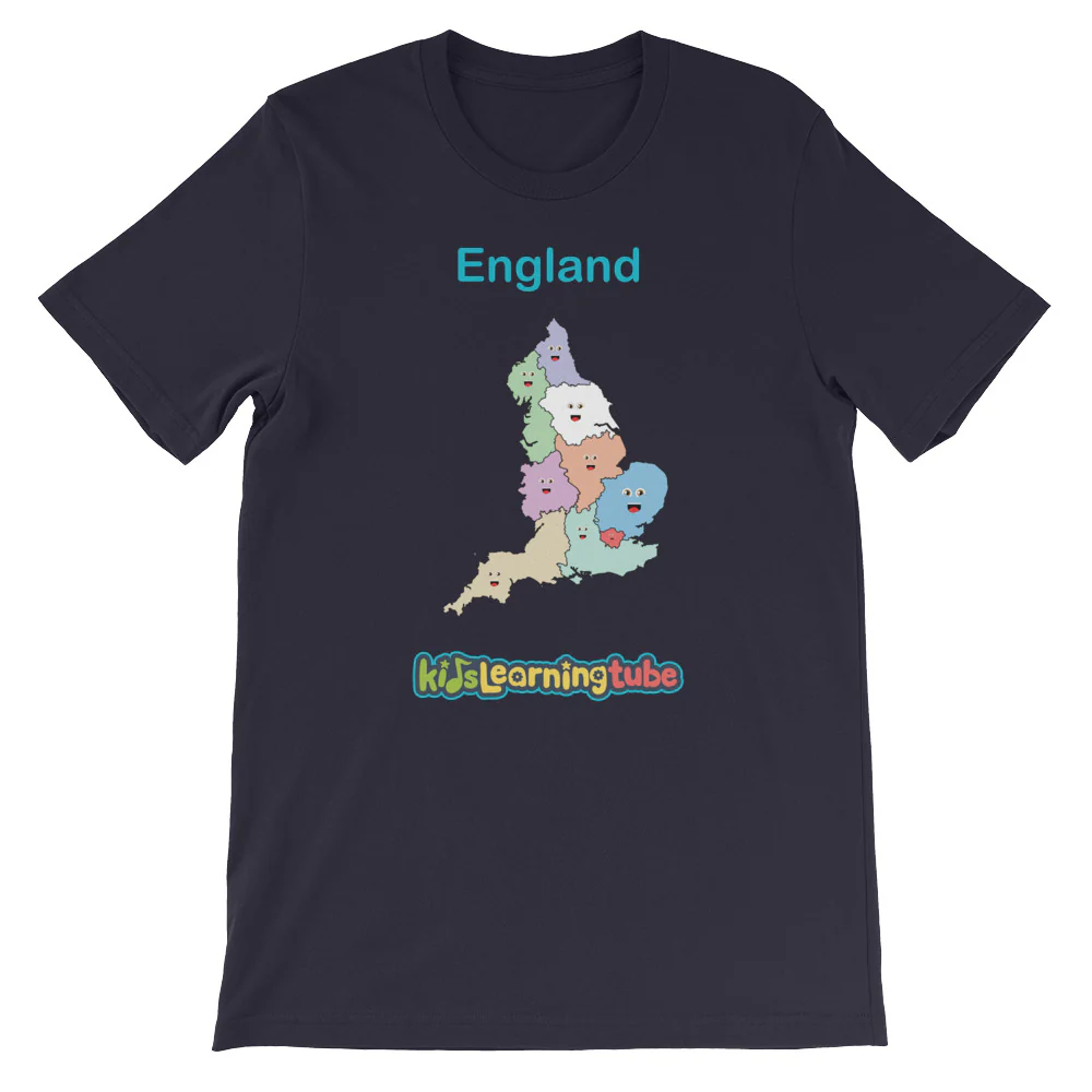 'England' Adult Unisex Short Sleeve T-Shirt - Image 6