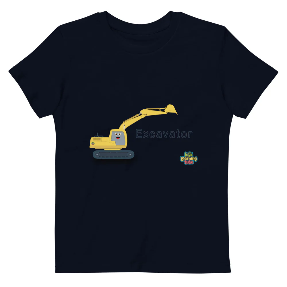 Excavator - Organic cotton kids t-shirt - Image 2