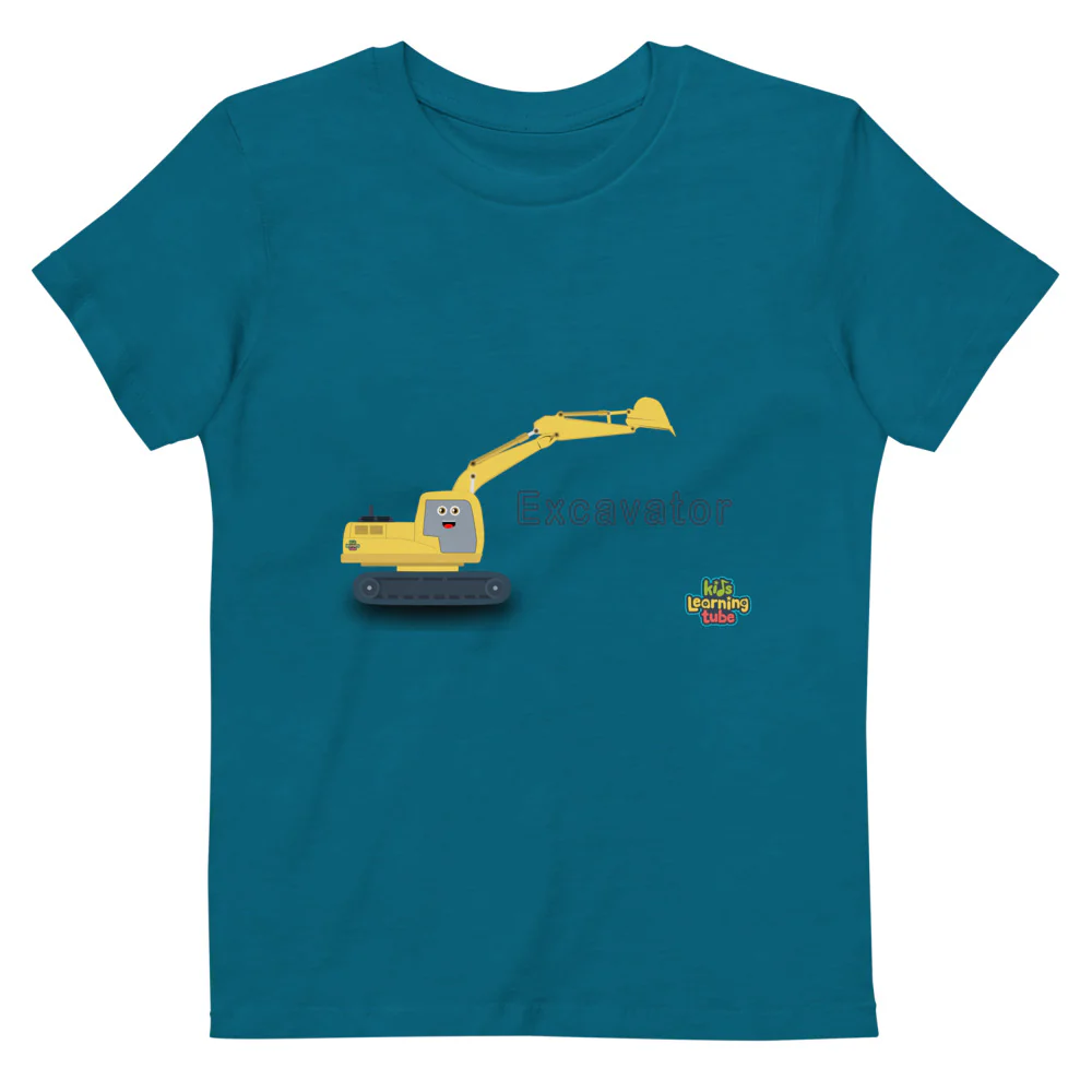 Excavator - Organic cotton kids t-shirt - Image 3