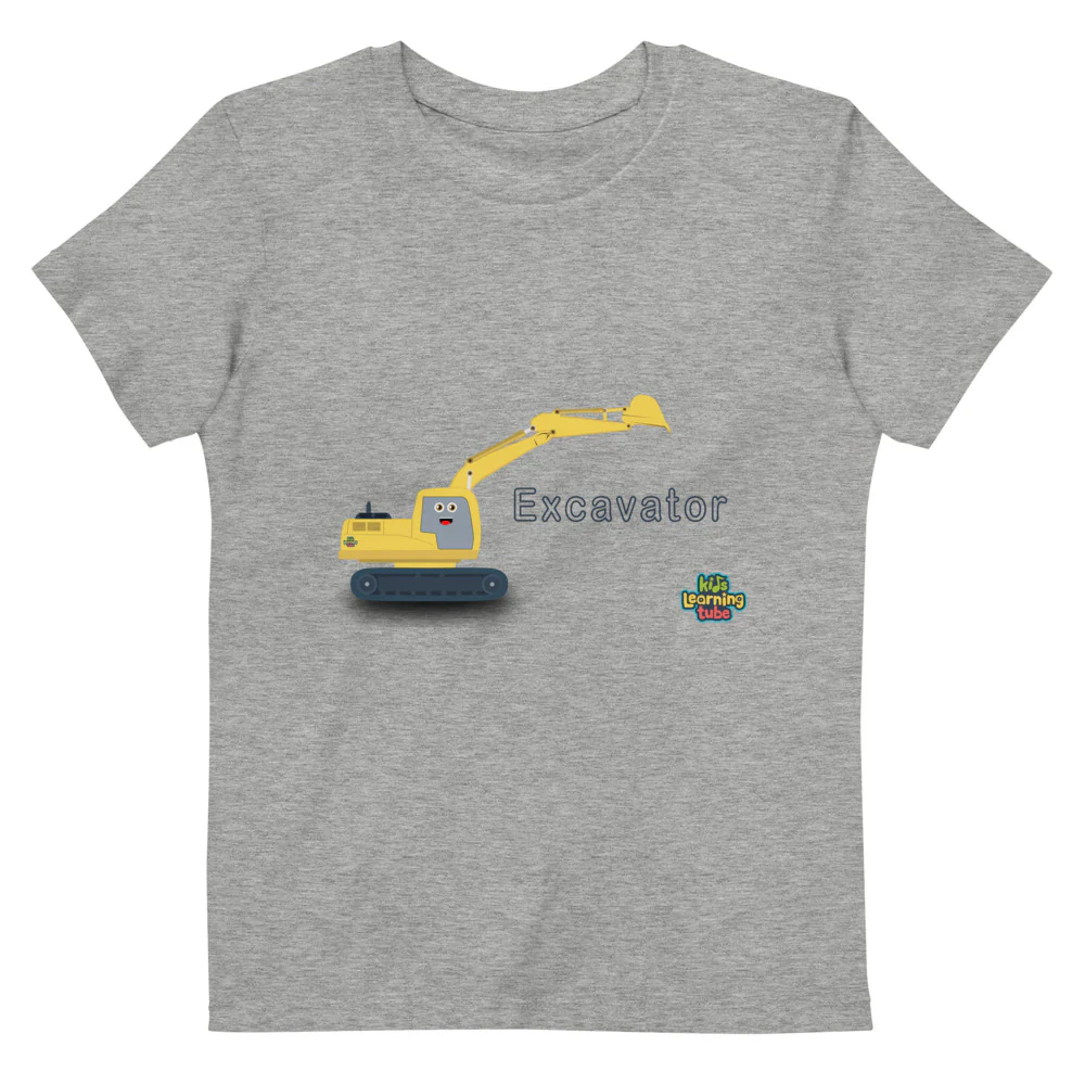 Excavator - Organic cotton kids t-shirt - Image 4