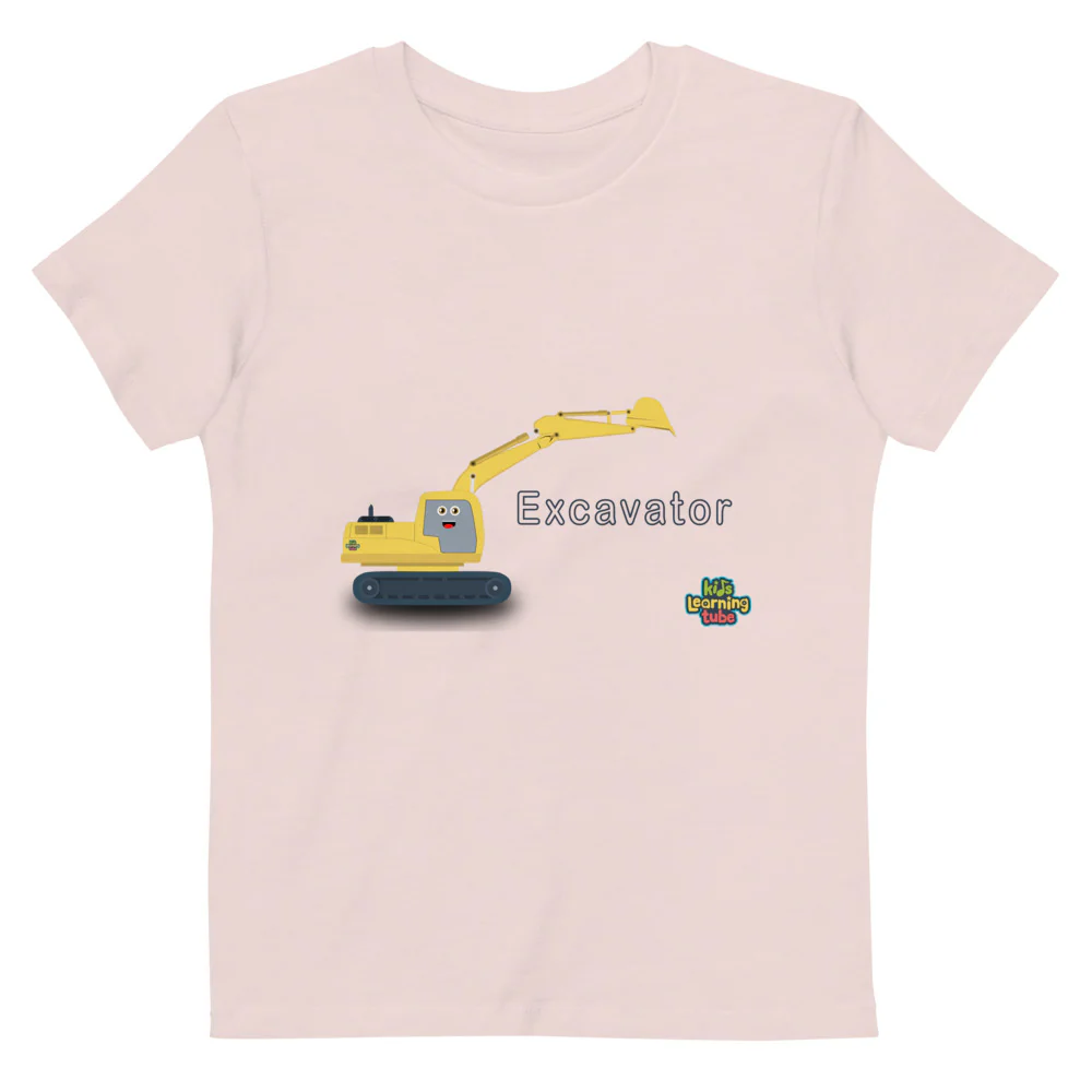 Excavator - Organic cotton kids t-shirt - Image 5