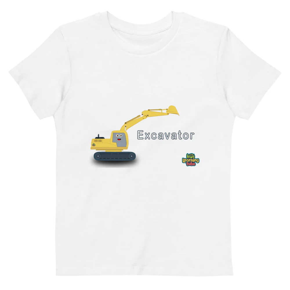 Excavator - Organic cotton kids t-shirt - Image 6