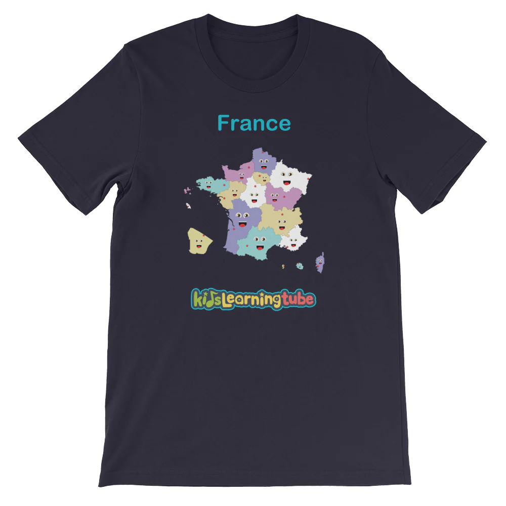 'France' Adult Unisex Short Sleeve T-Shirt - Image 6