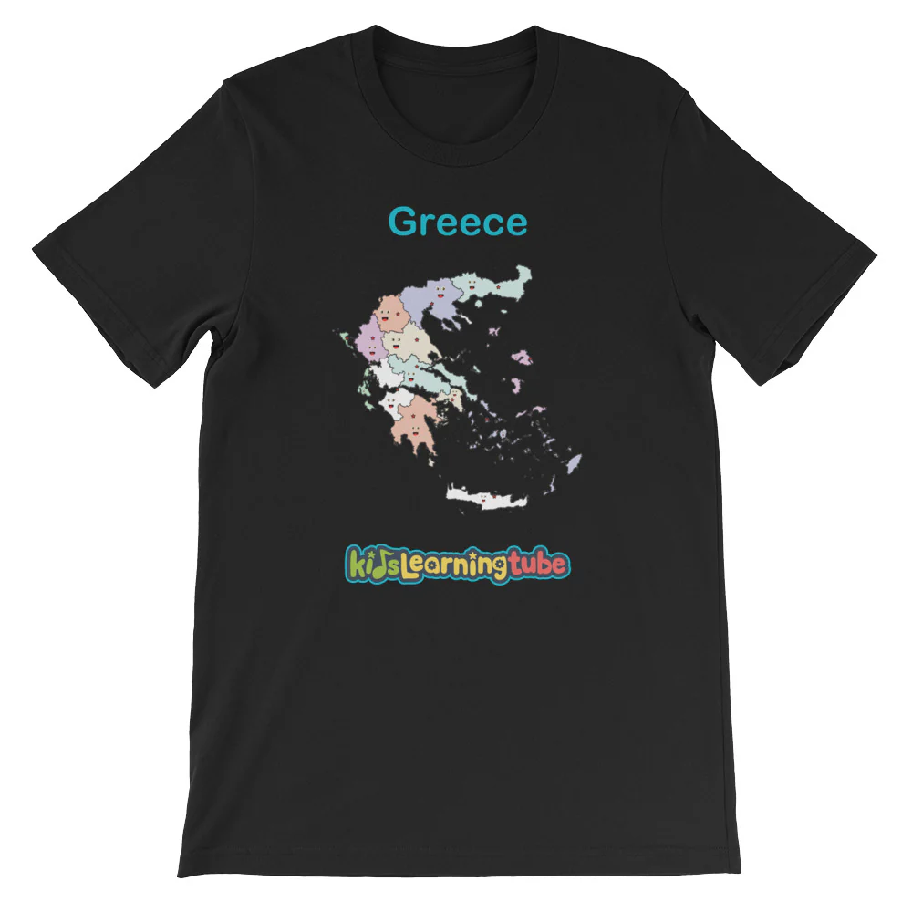 'Greece' Adult Unisex Short Sleeve T-Shirt - Image 2