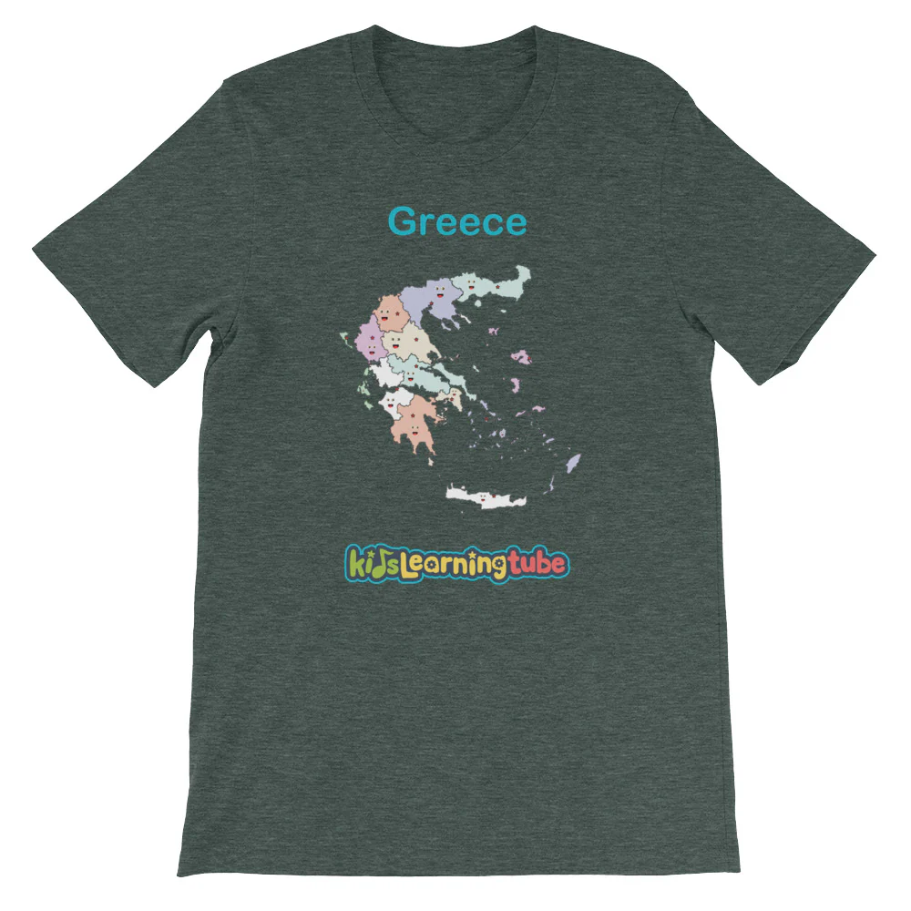 'Greece' Adult Unisex Short Sleeve T-Shirt - Image 4