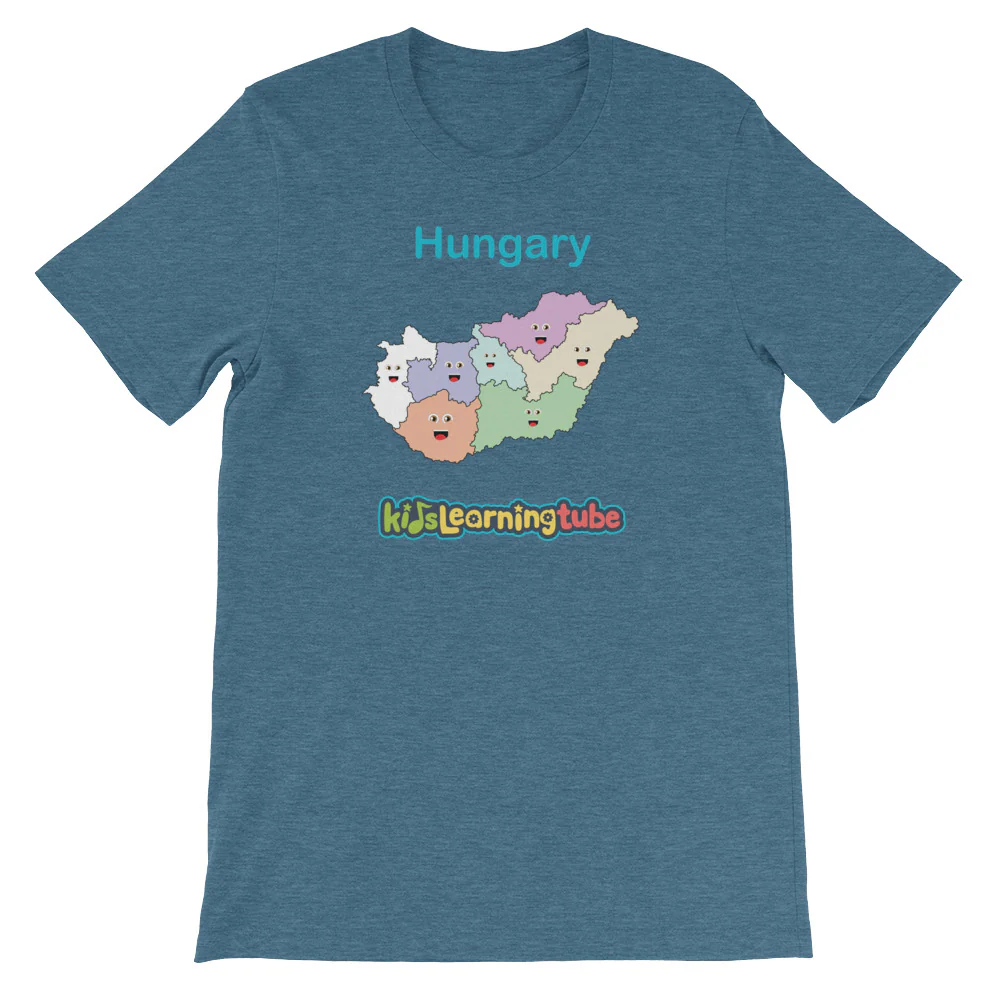 'Hungary' Adult Unisex short sleeve t-shirt - Image 3