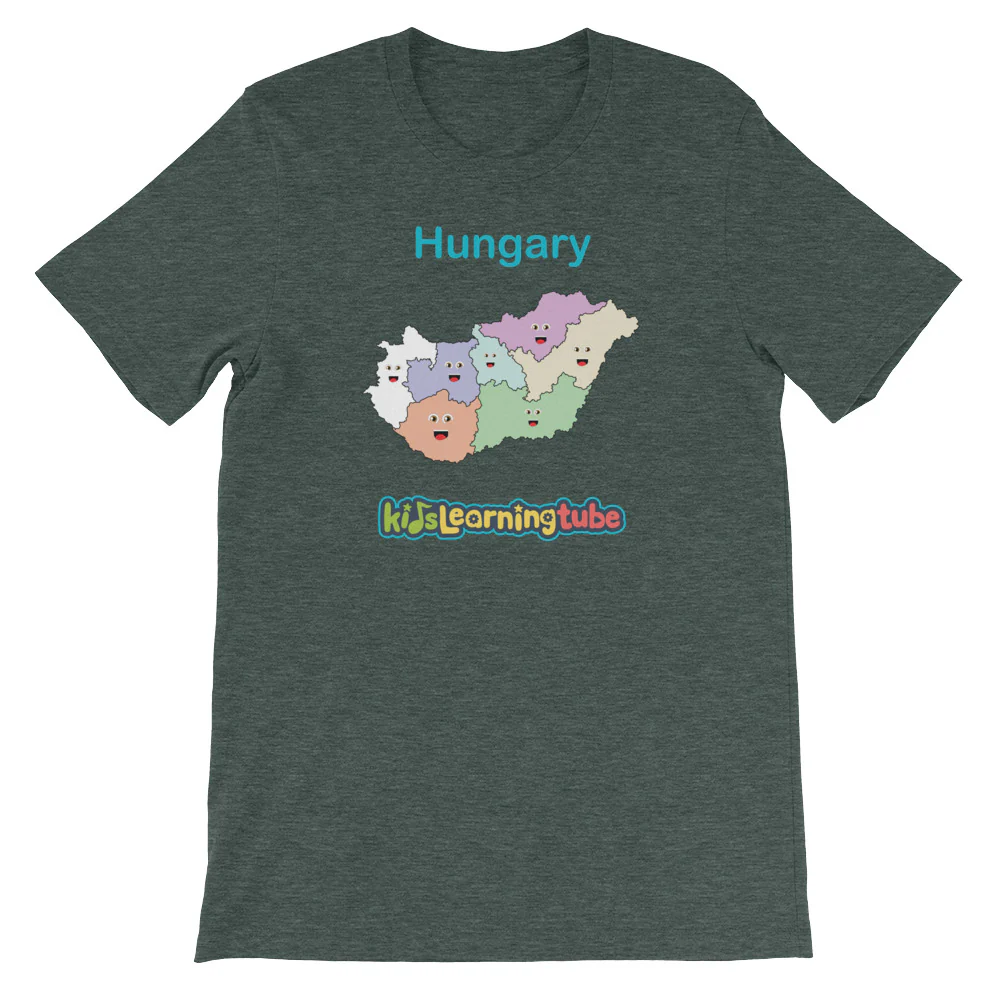 'Hungary' Adult Unisex short sleeve t-shirt - Image 4