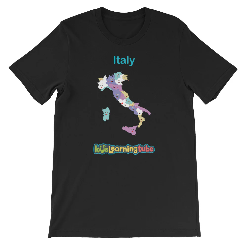 'Italy' Adult Unisex Short Sleeve T-Shirt - Image 2