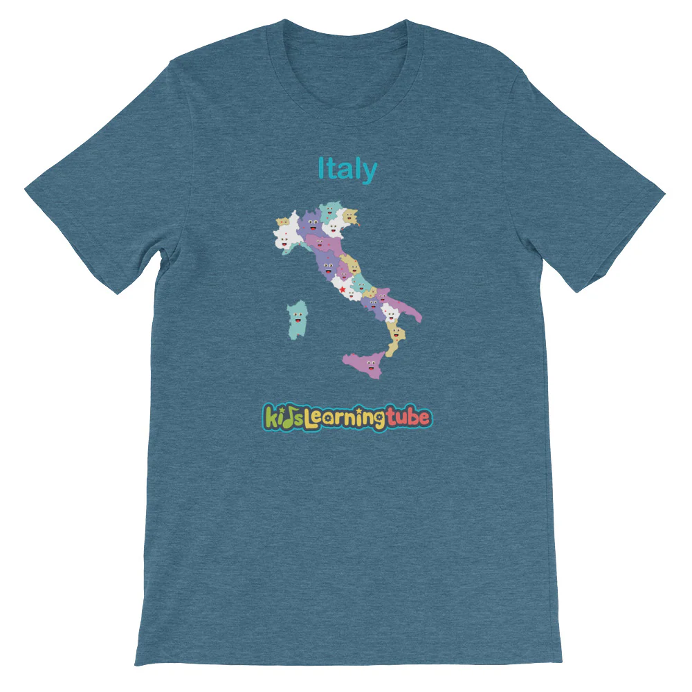 'Italy' Adult Unisex Short Sleeve T-Shirt - Image 3