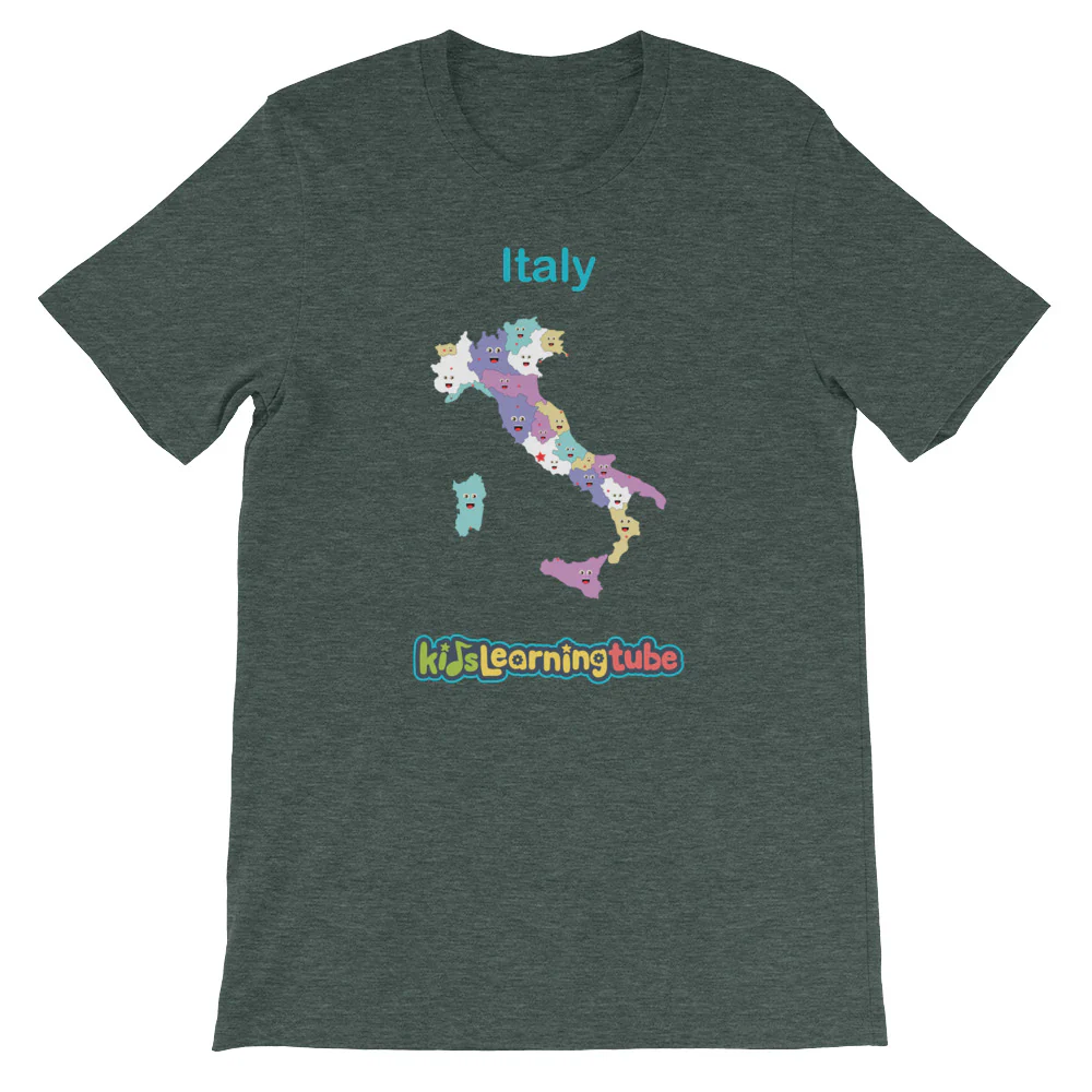 'Italy' Adult Unisex Short Sleeve T-Shirt - Image 4