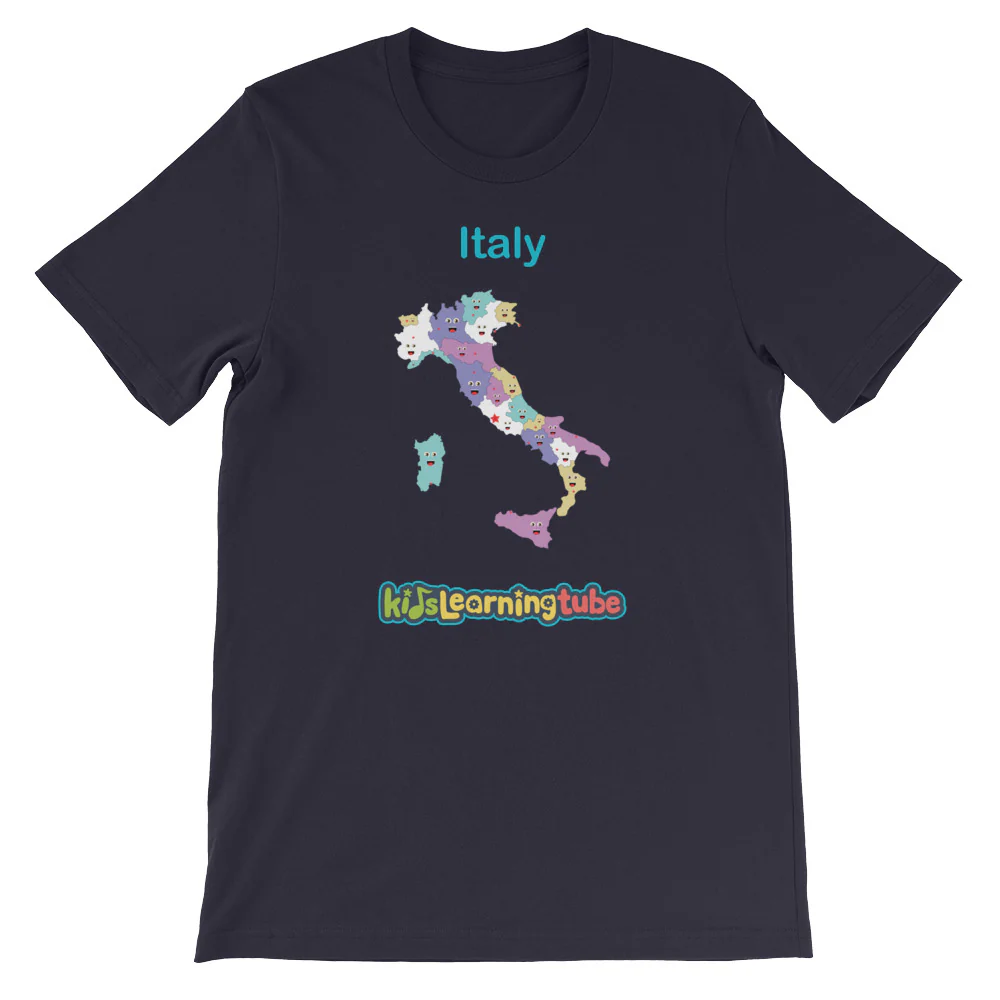 'Italy' Adult Unisex Short Sleeve T-Shirt - Image 6
