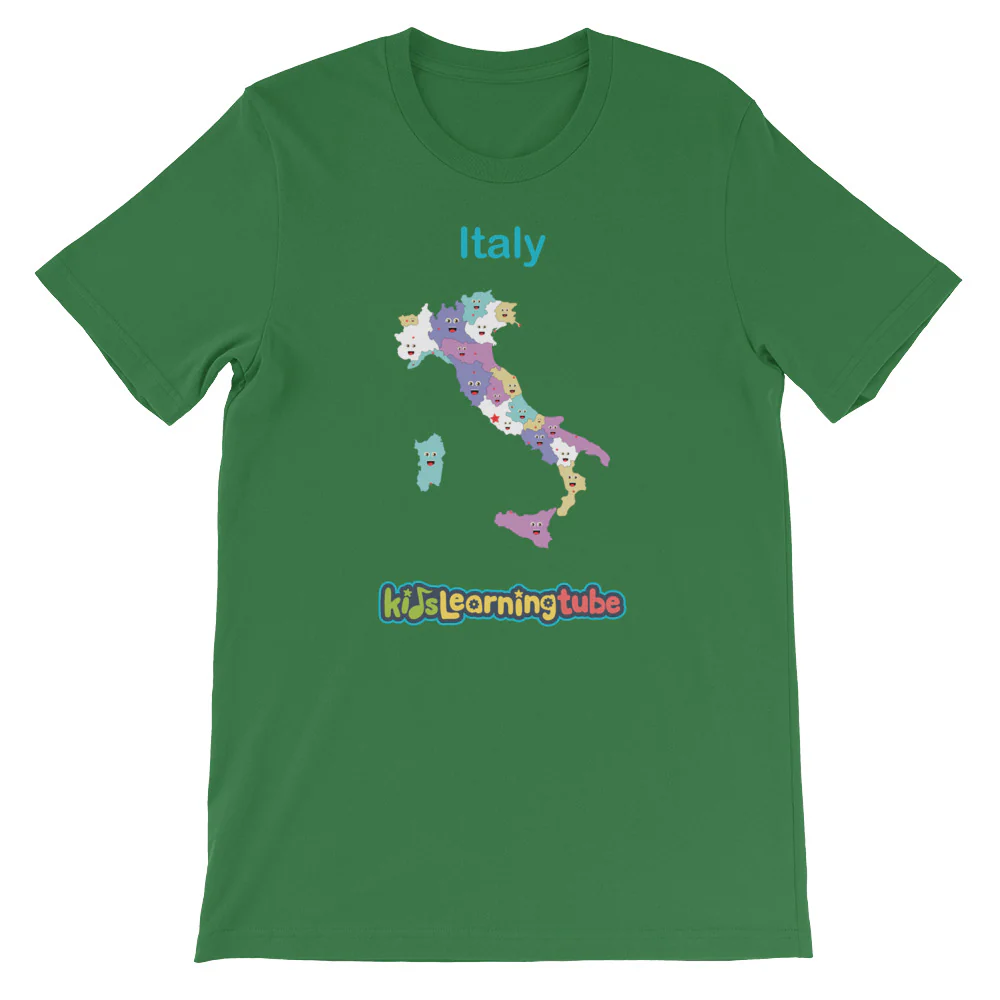 'Italy' Adult Unisex Short Sleeve T-Shirt - Image 7