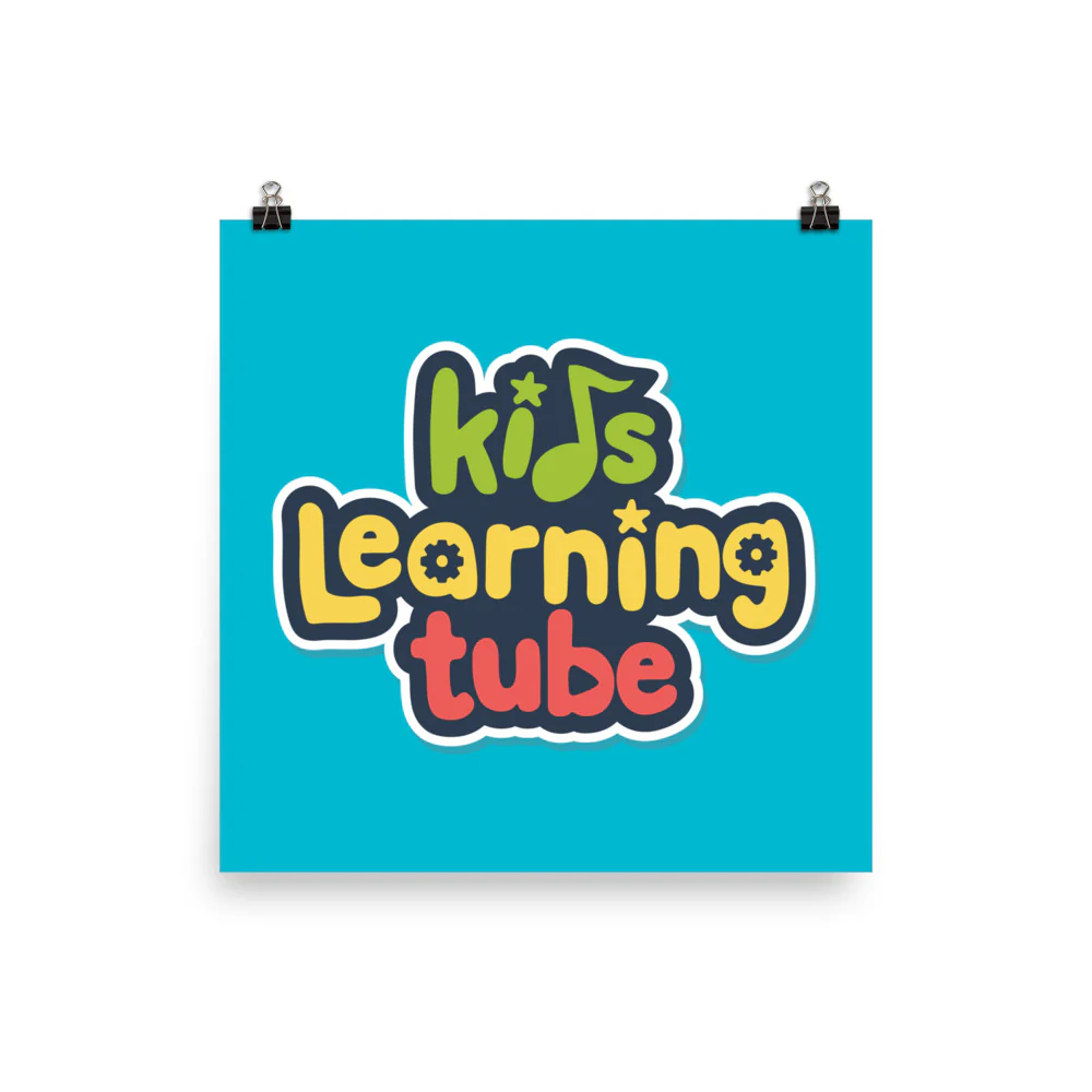 Kids Learning Tube Logo Poster (Teal) - Image 6