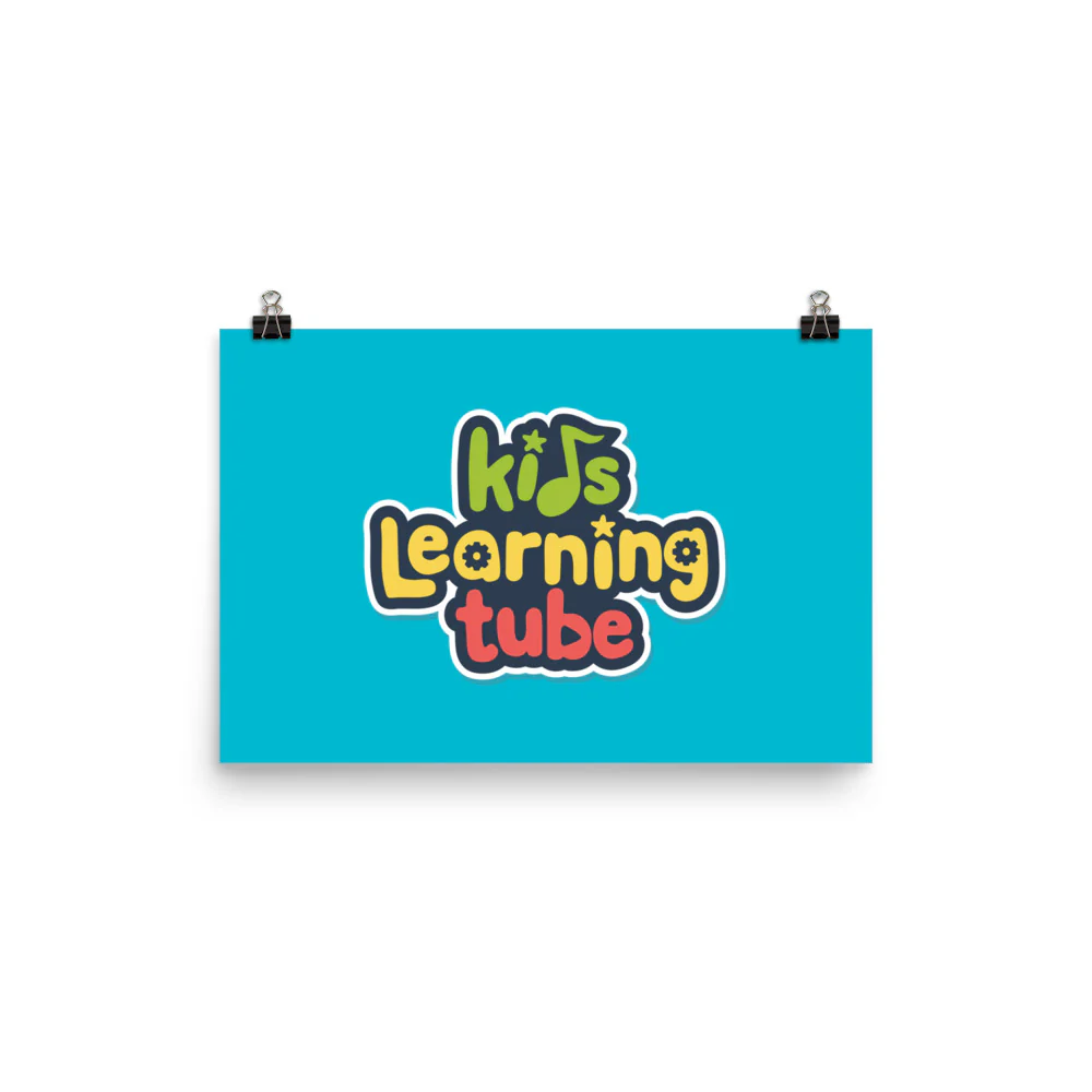 Kids Learning Tube Logo Poster (Teal) - Image 7