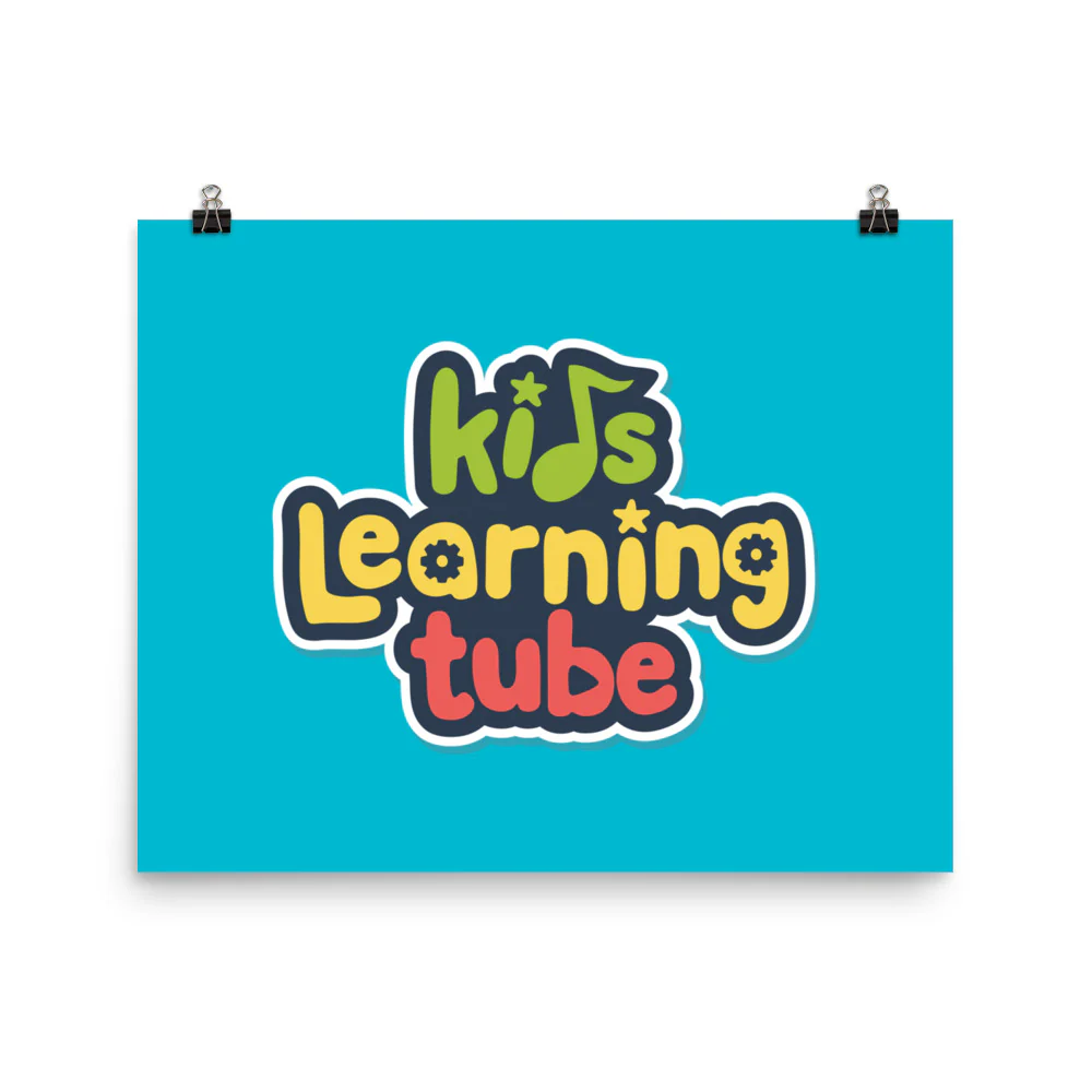 Kids Learning Tube Logo Poster (Teal) - Image 9