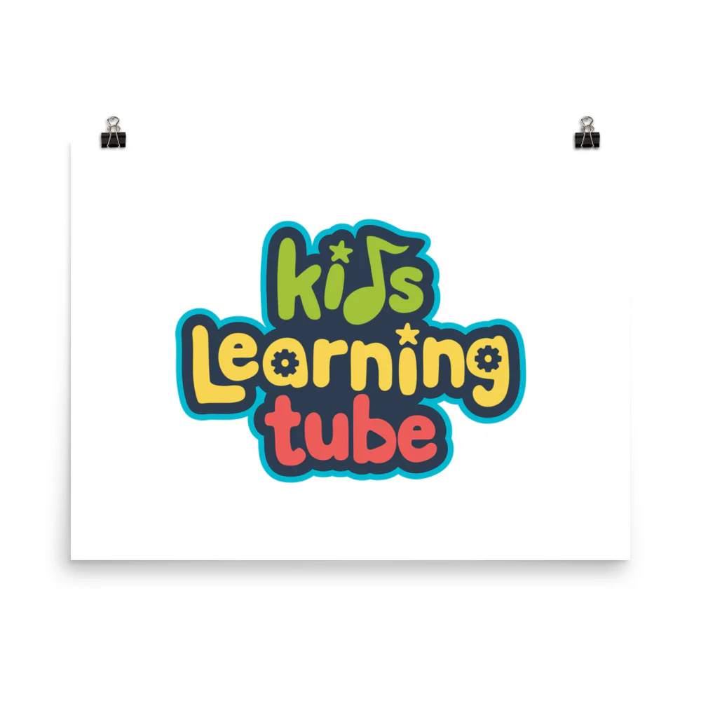 Kids Learning Tube Logo Poster (White) - Image 10