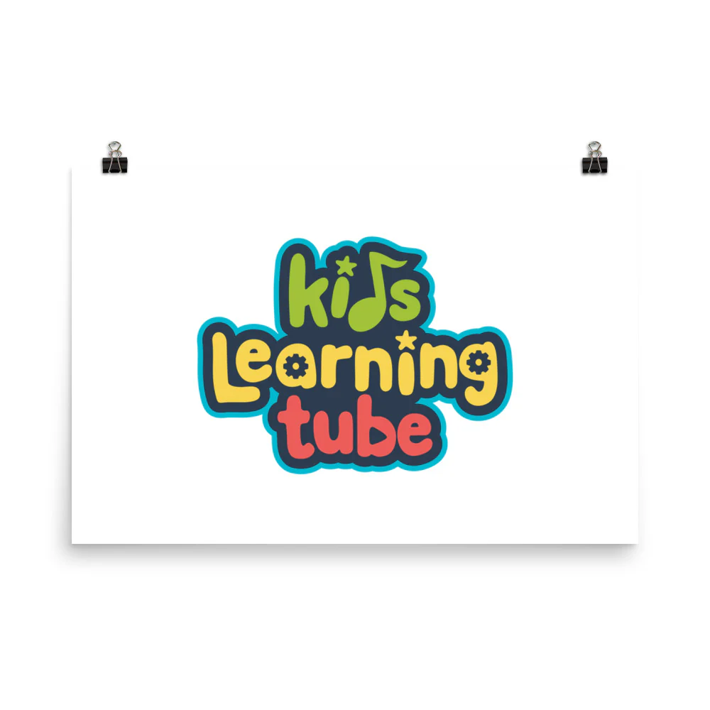 Kids Learning Tube Logo Poster (White) - Image 11