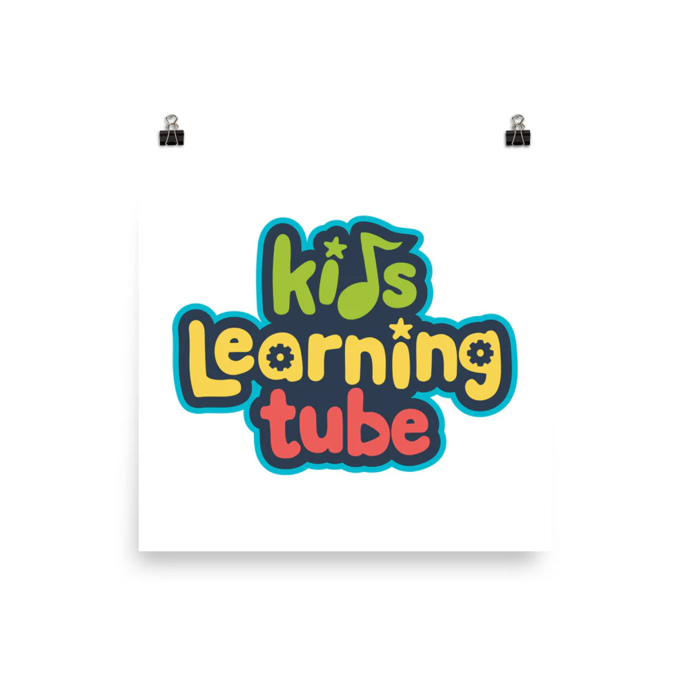 Kids Learning Tube Logo Poster (White) - Image 4