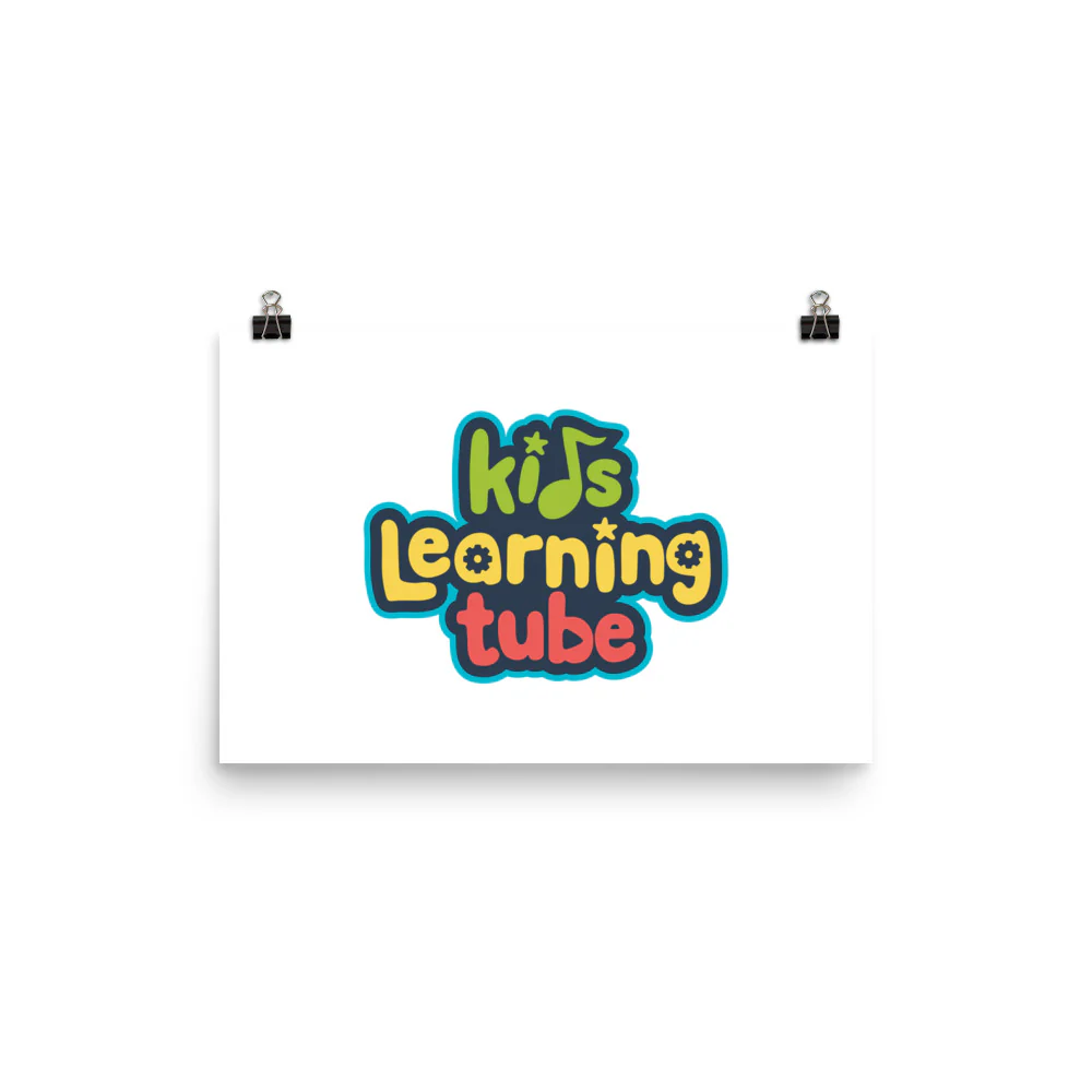 Kids Learning Tube Logo Poster (White) - Image 7