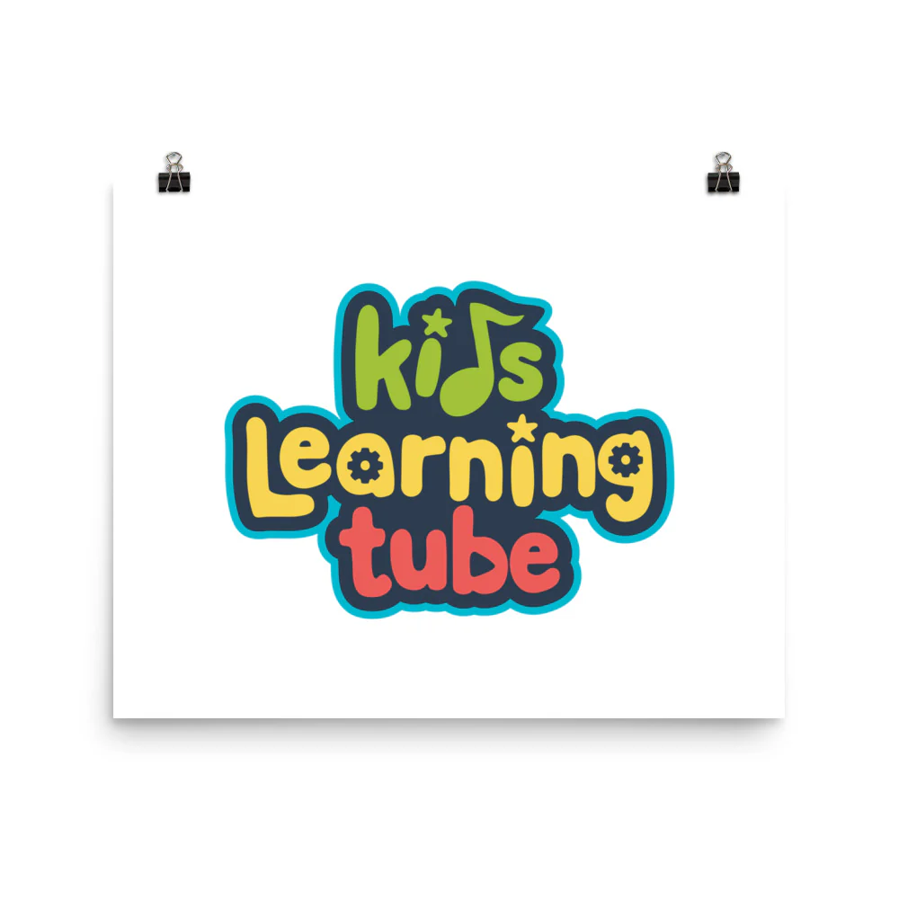 Kids Learning Tube Logo Poster (White) - Image 9